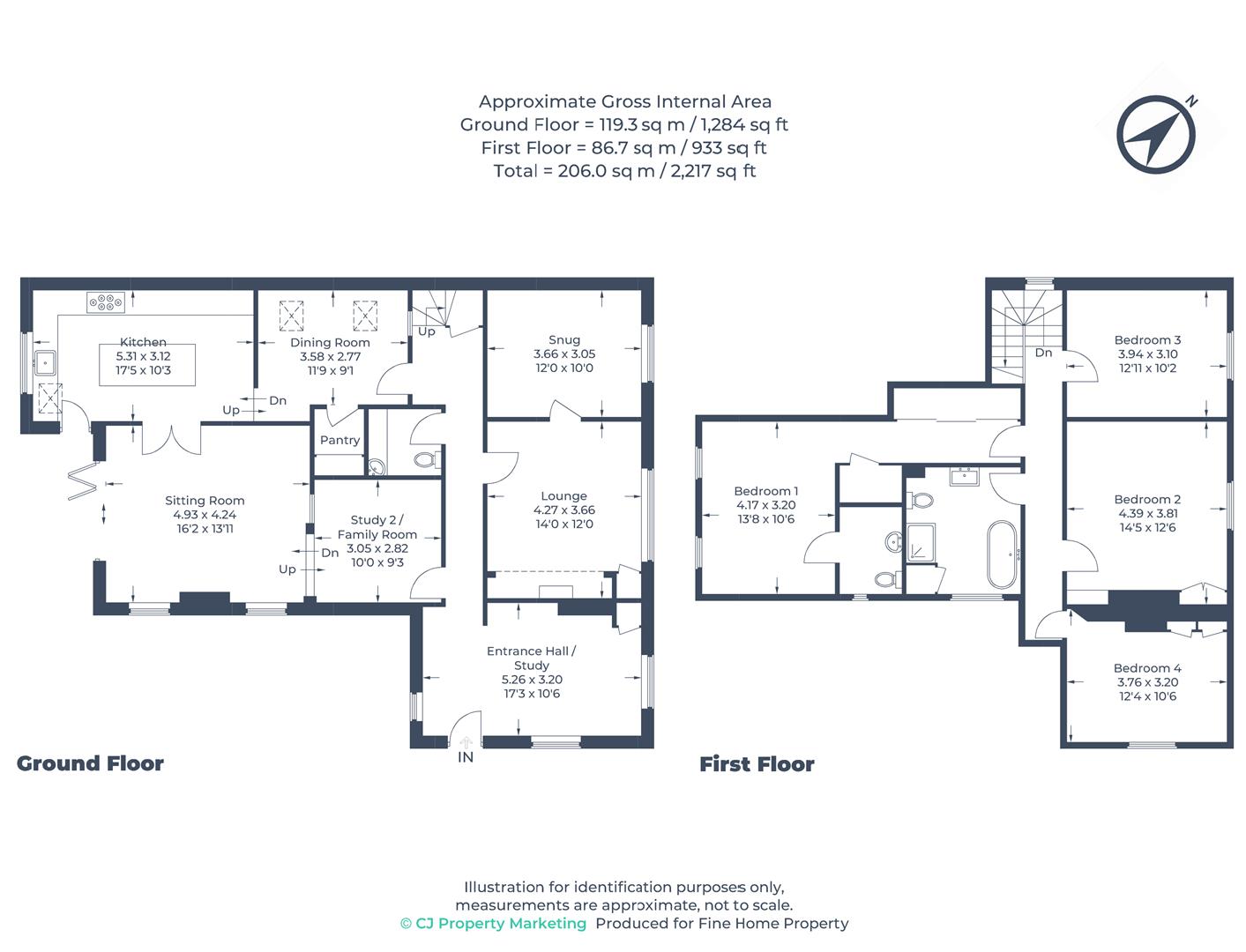 Plough Cottage, 123, High Street North, Buckinghamshire floorplan