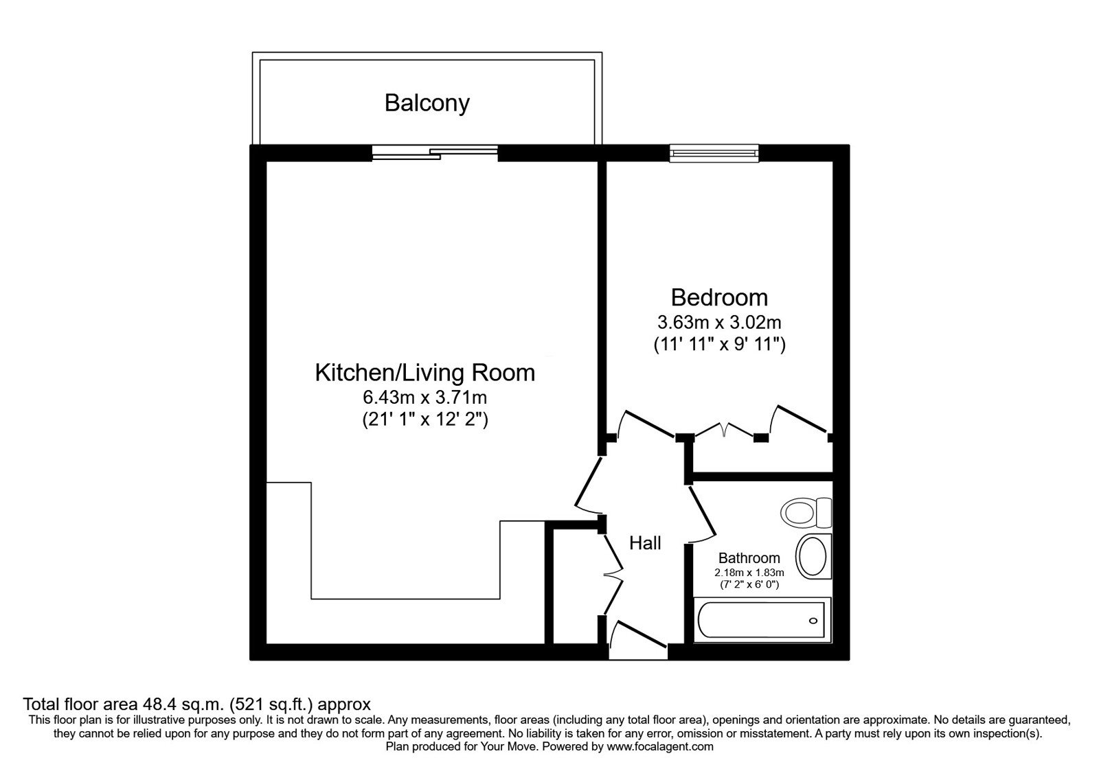 21 Grover House,, The Embankment, Hemel Hempstead floorplan