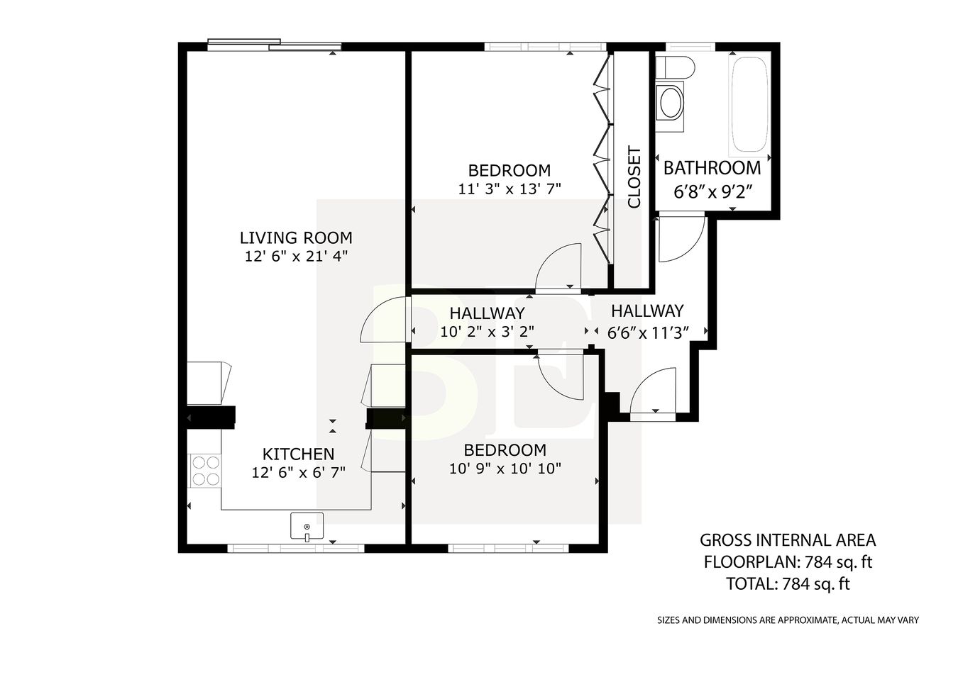 Flat 1, 4 The Terrace, La Route Orange, St Brelade floorplan