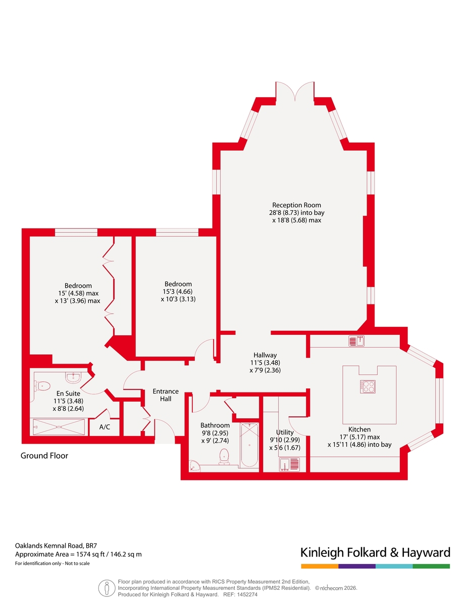 Flat 1, Oaklands,, Kemnal Road, Chislehurst floorplan