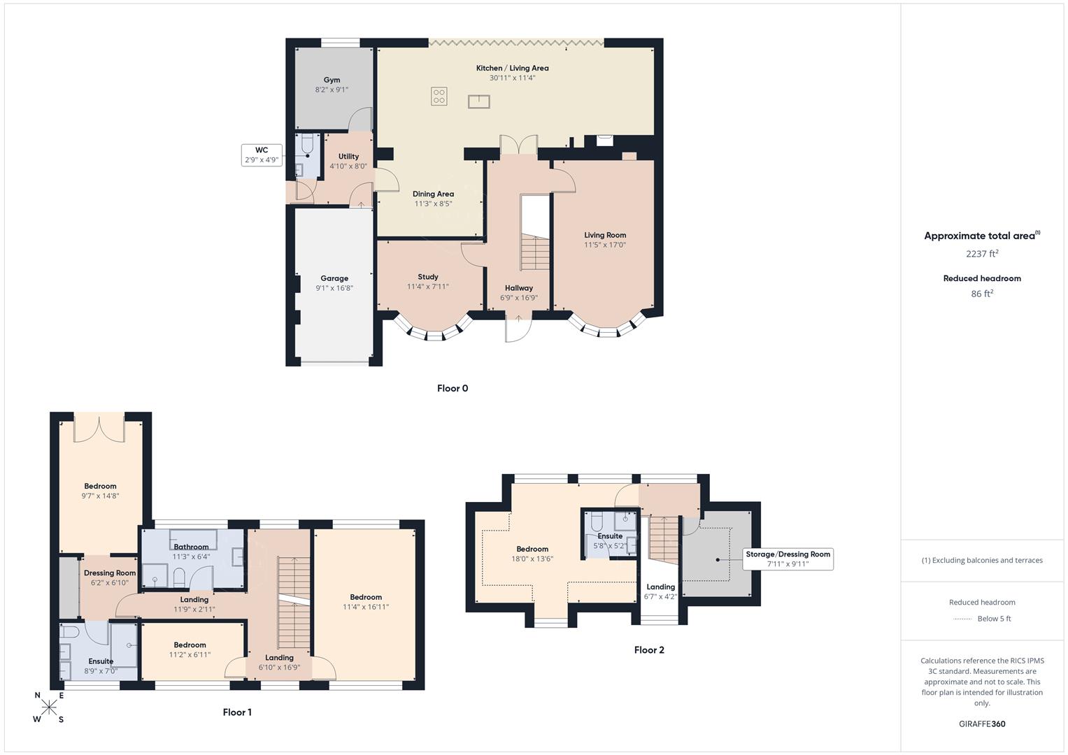 15, Hill Rise, Burbage floorplan