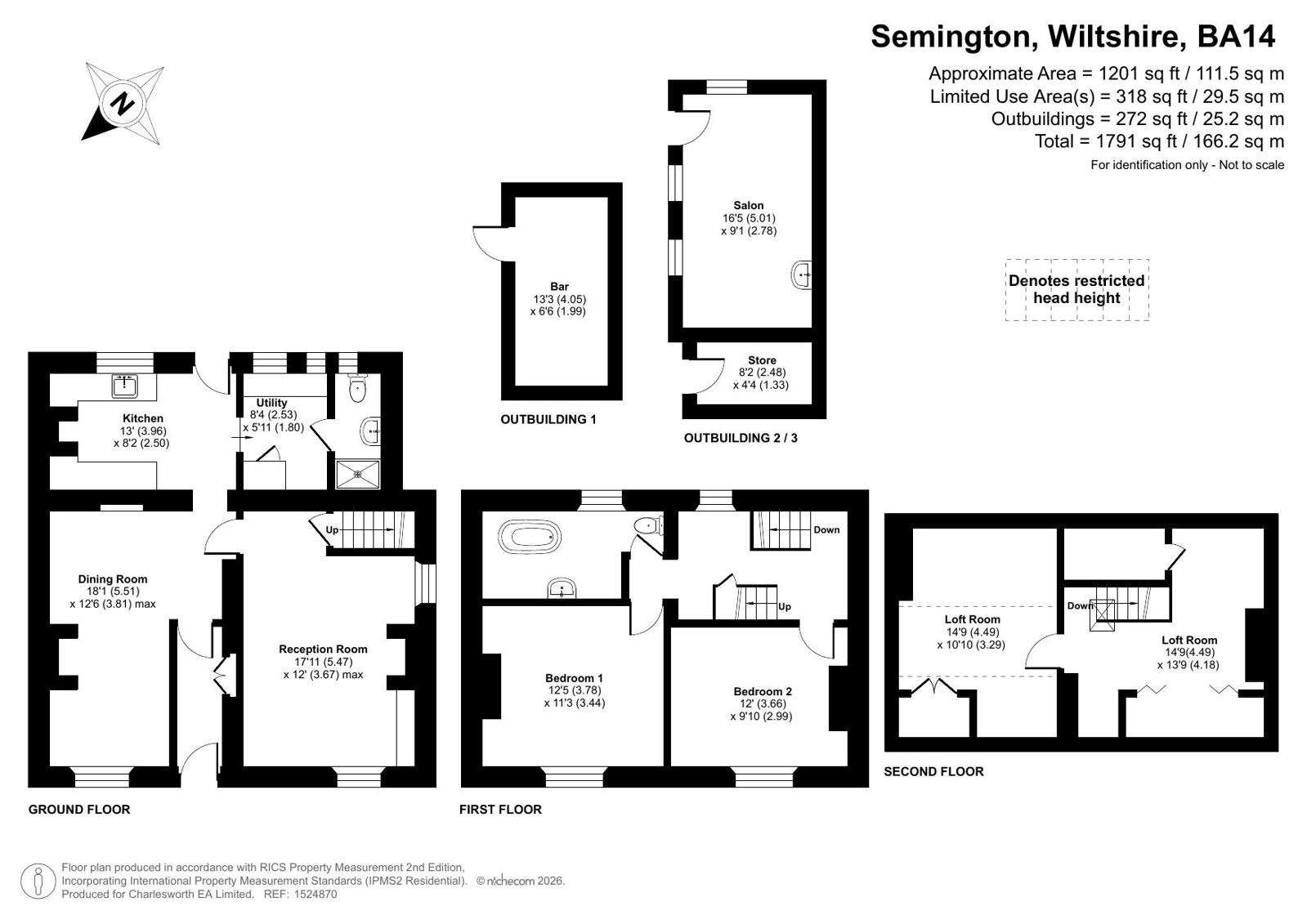 Brooklyn Cottage, 3, High Street, Wiltshire floorplan