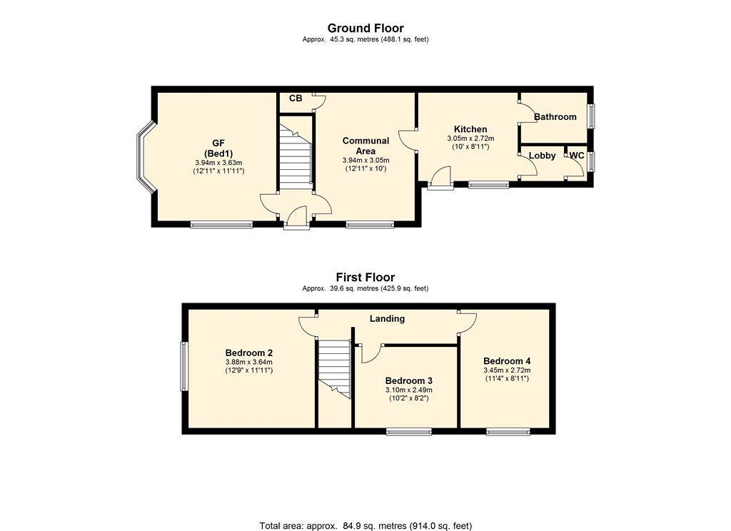 15 Heathcote Road Room 1,, Epsom, Surrey floorplan