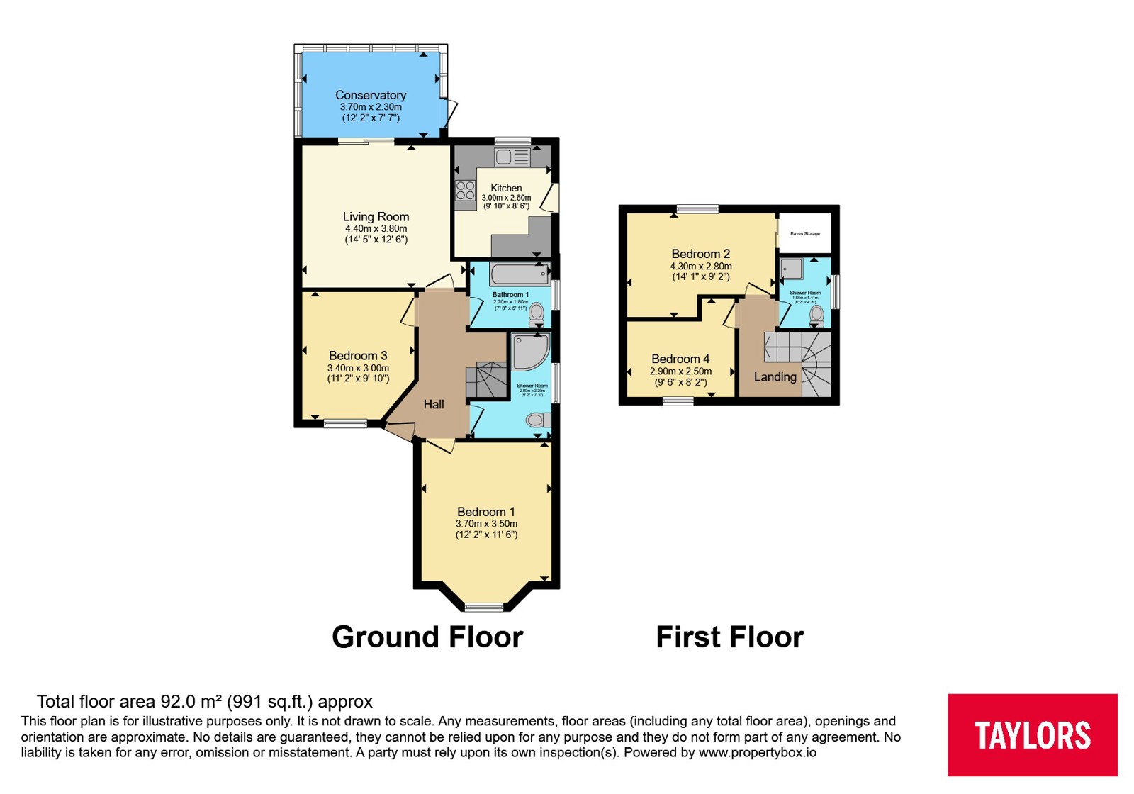 140, Austin Road, Bedfordshire floorplan