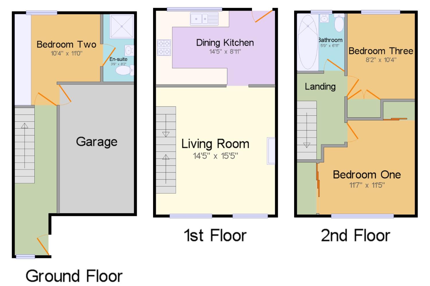3 Bedrooms Terraced house for sale in Kiln Court, Huddersfield, West Yorkshire HD3
