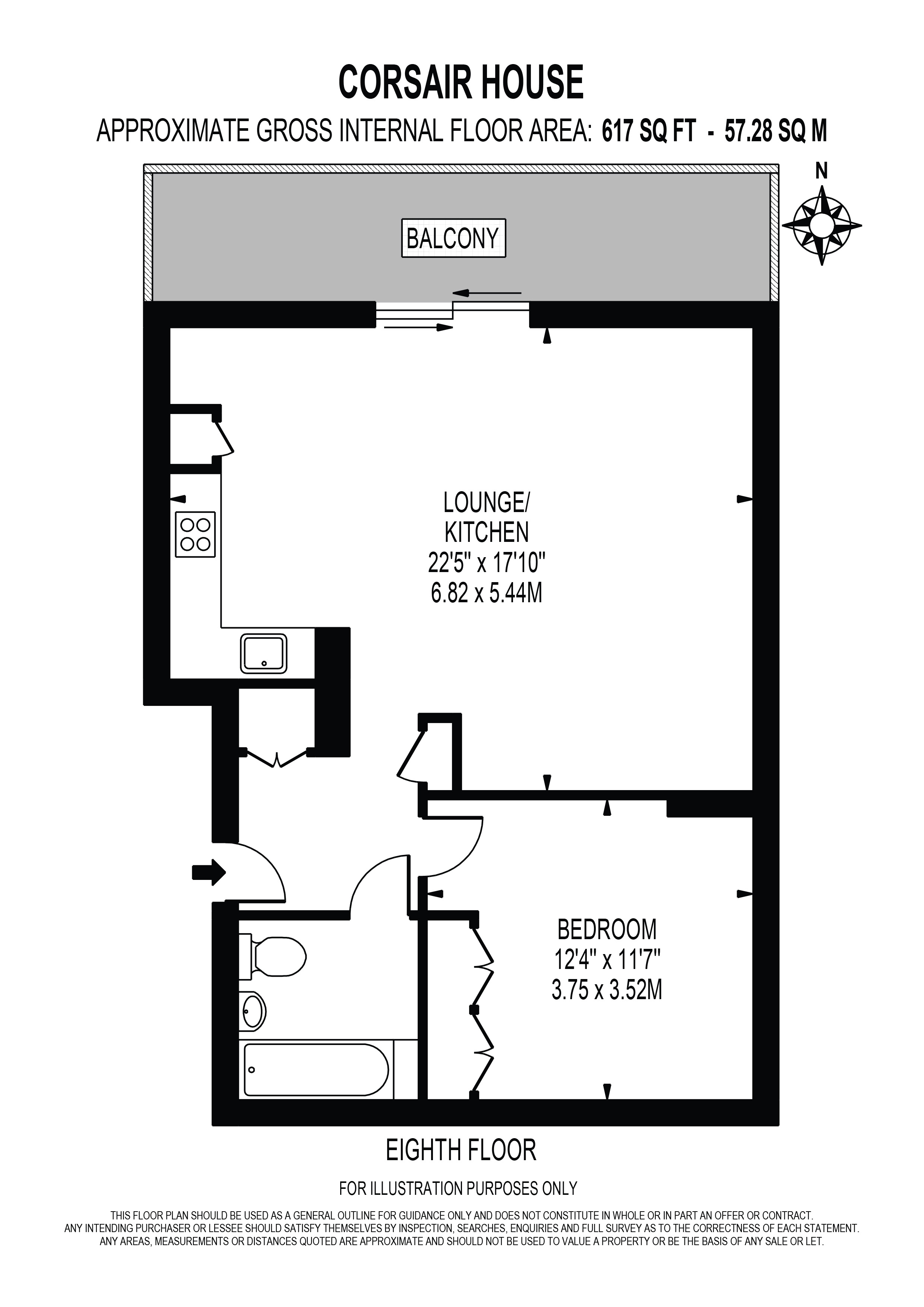 64 Corsair House 5, Starboard Way, London floorplan