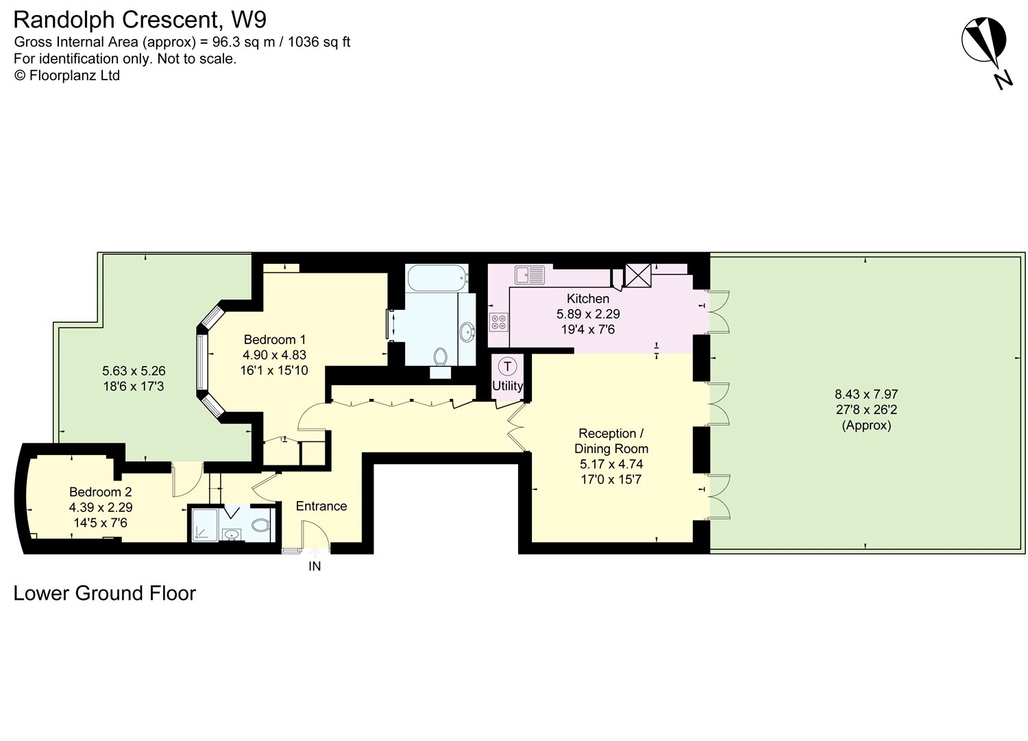 2 Bedrooms Flat to rent in Randolph Crescent, London W9