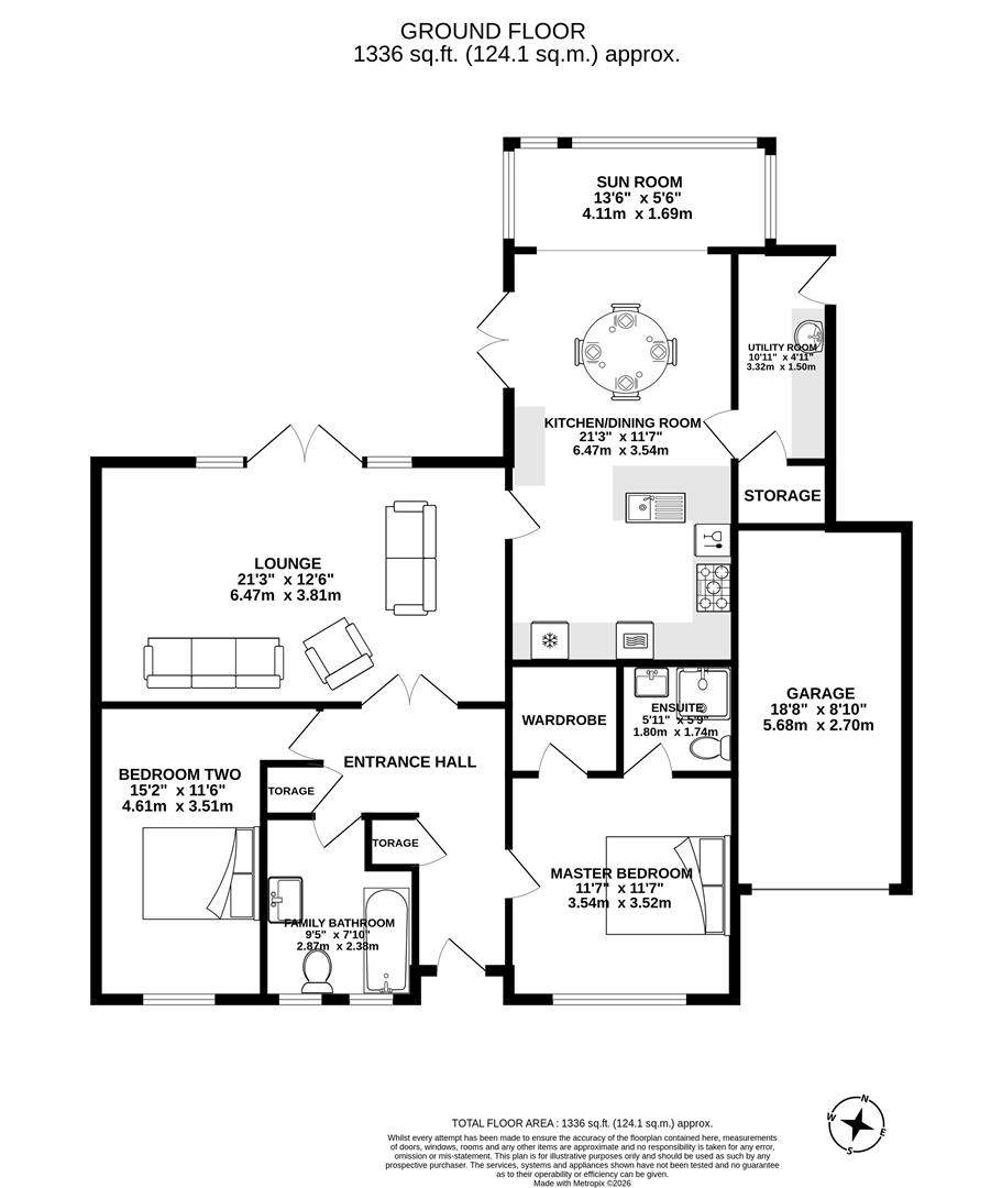 8, Briar Croft, Preston floorplan