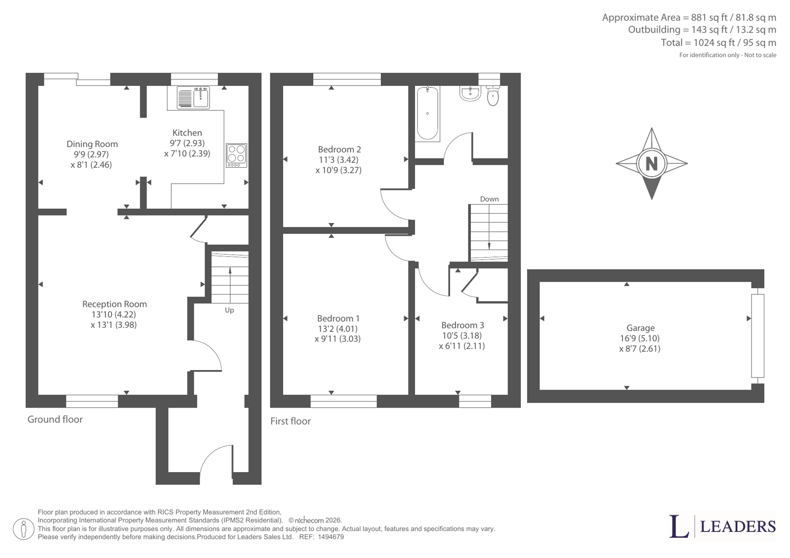 10, Hawkins Way, Essex floorplan