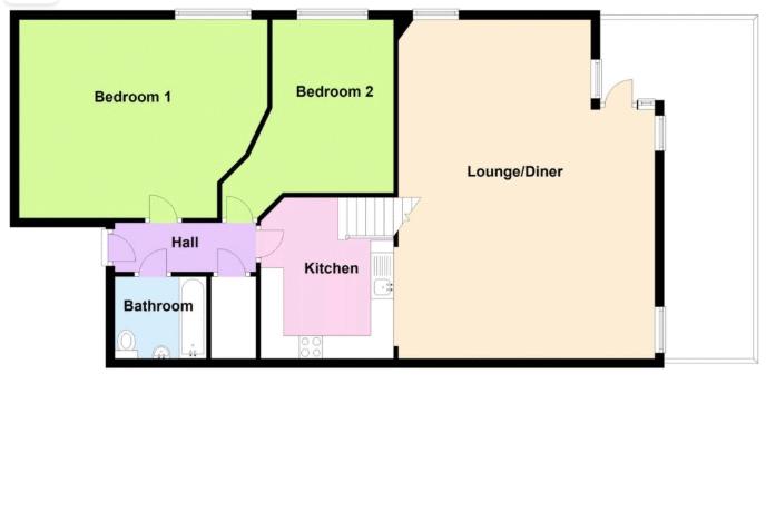 The Muse, Flat 14, 54 The Boulevard, Boulevard, Weston-Super-Mare floorplan