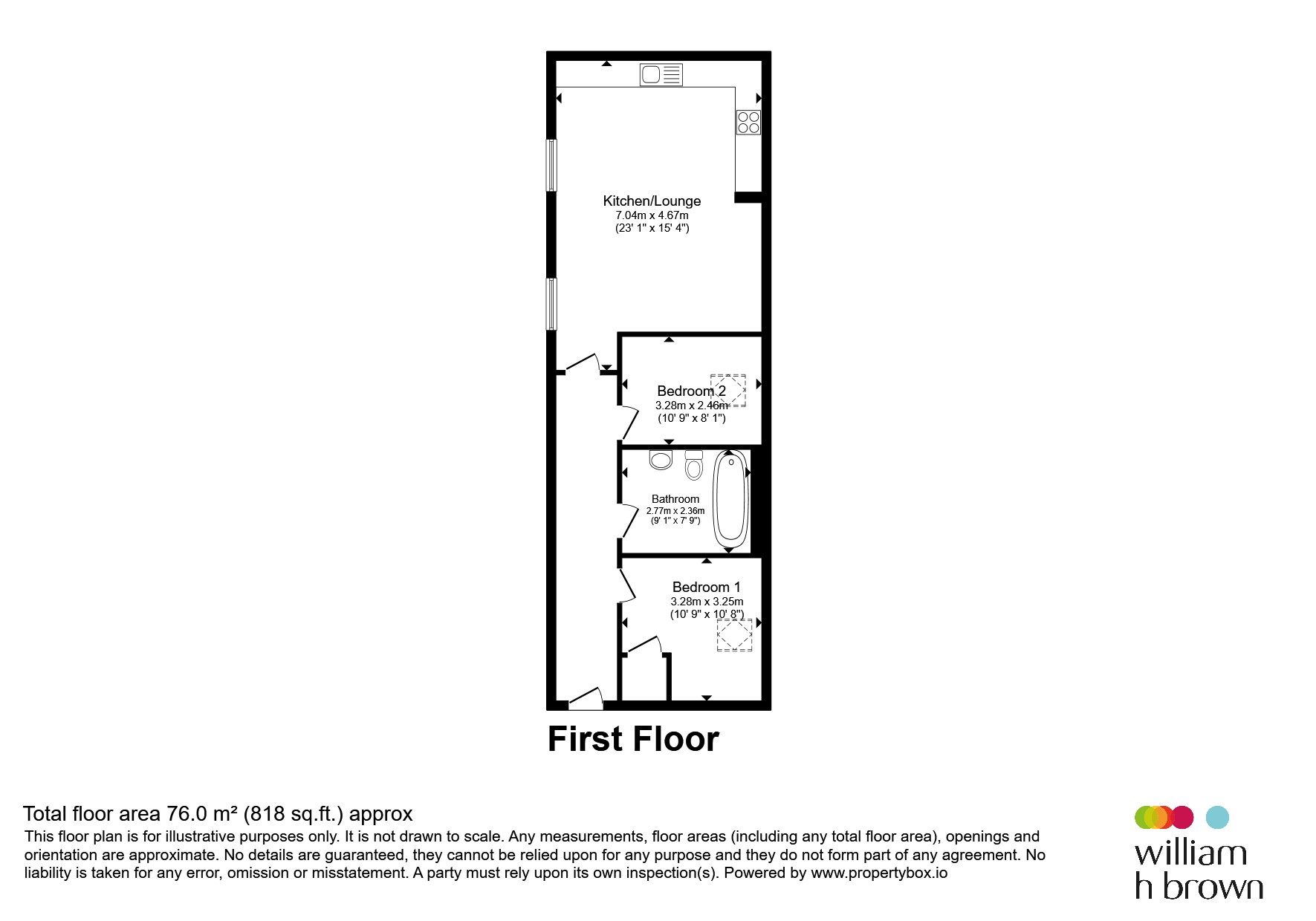 Flat B, 3, Ryston End, Downham Market floorplan