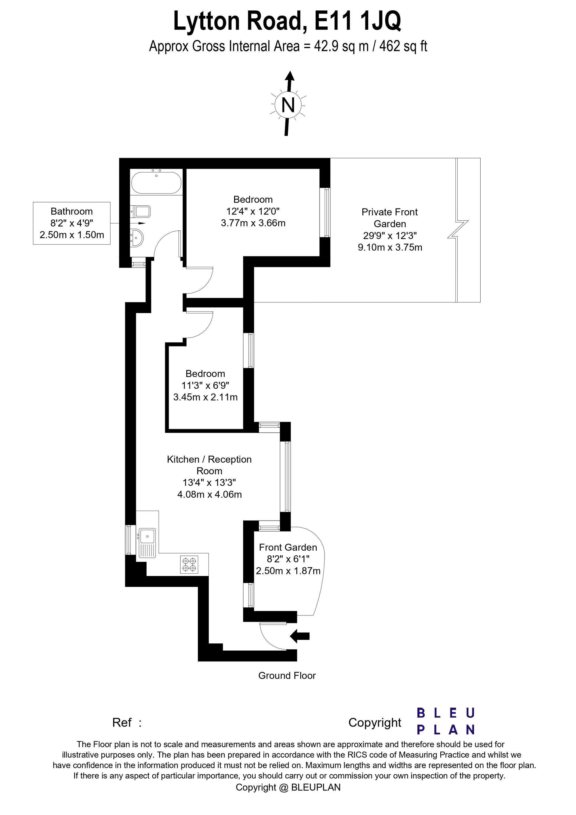 61 Lytton Road, London floorplan