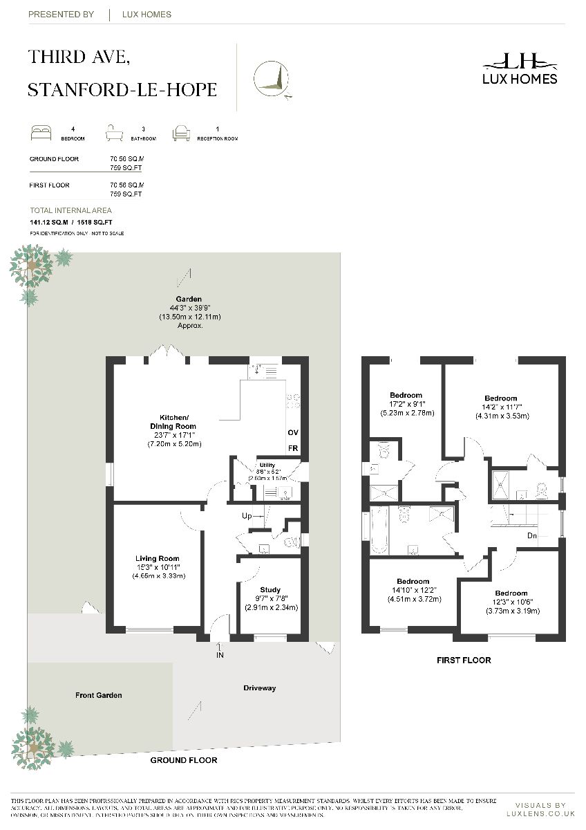 1, Oaklands Mews, Stanford-le-Hope floorplan