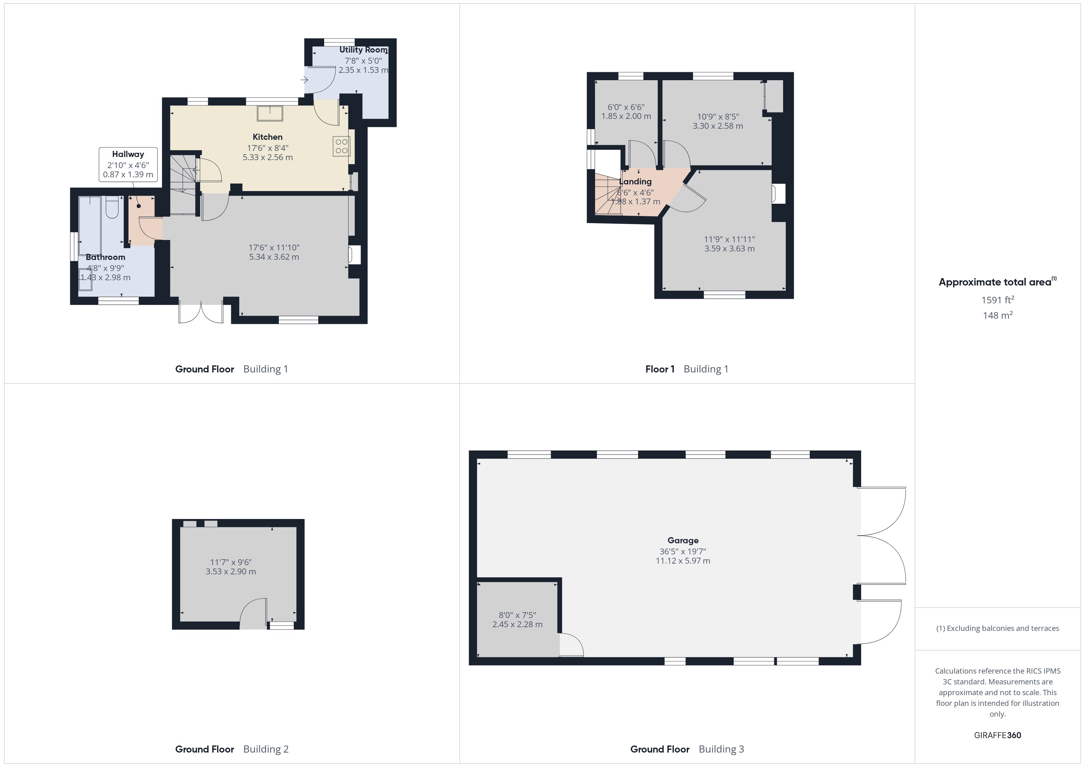 1 Nursery Cottages,, Foxhall, Suffolk floorplan