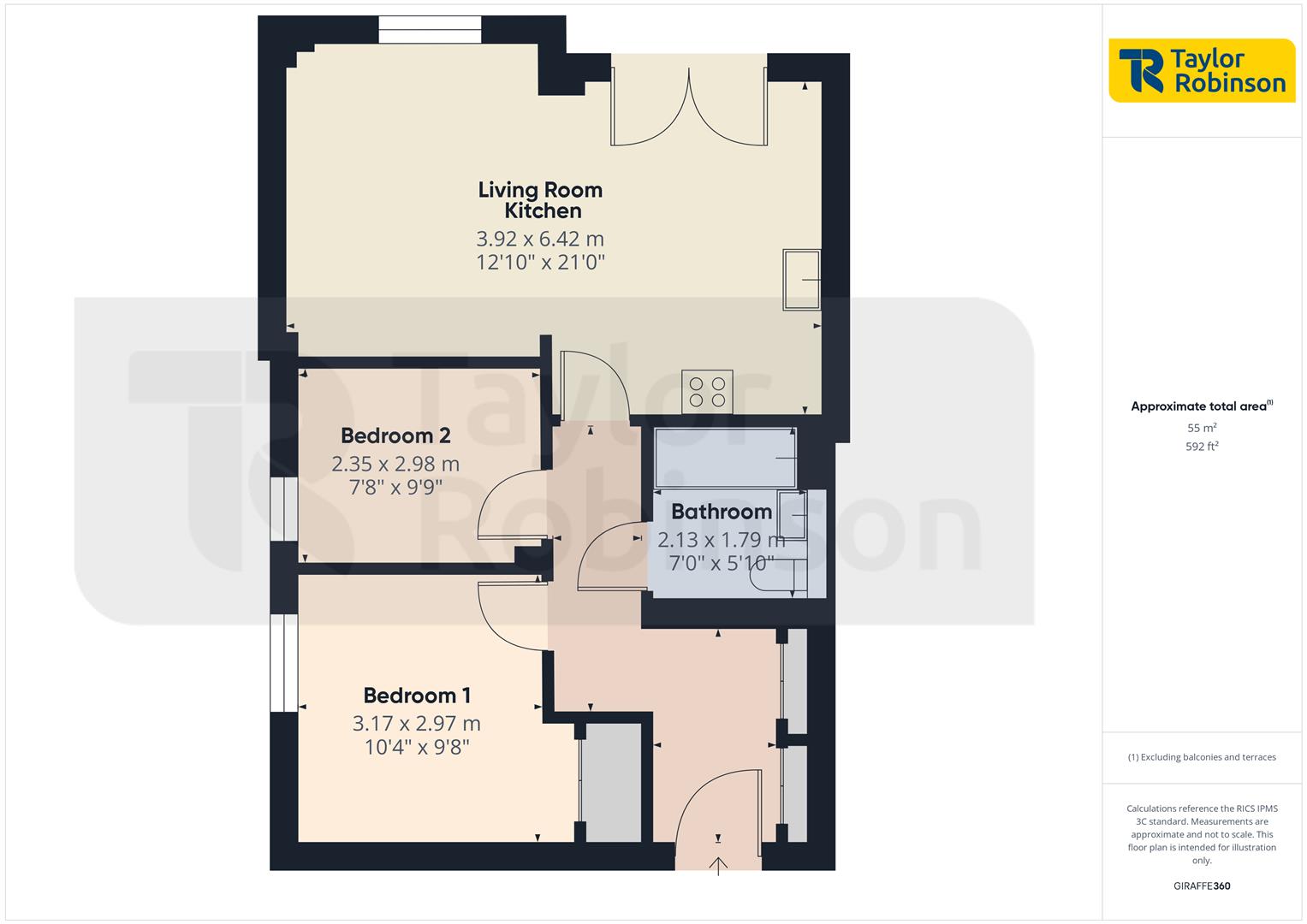 3 Foundary House, West Green Drive, Crawley floorplan
