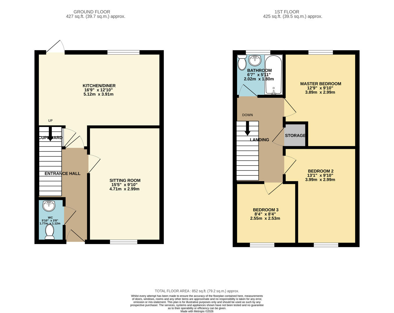 7, Pintail Close, Kettering floorplan