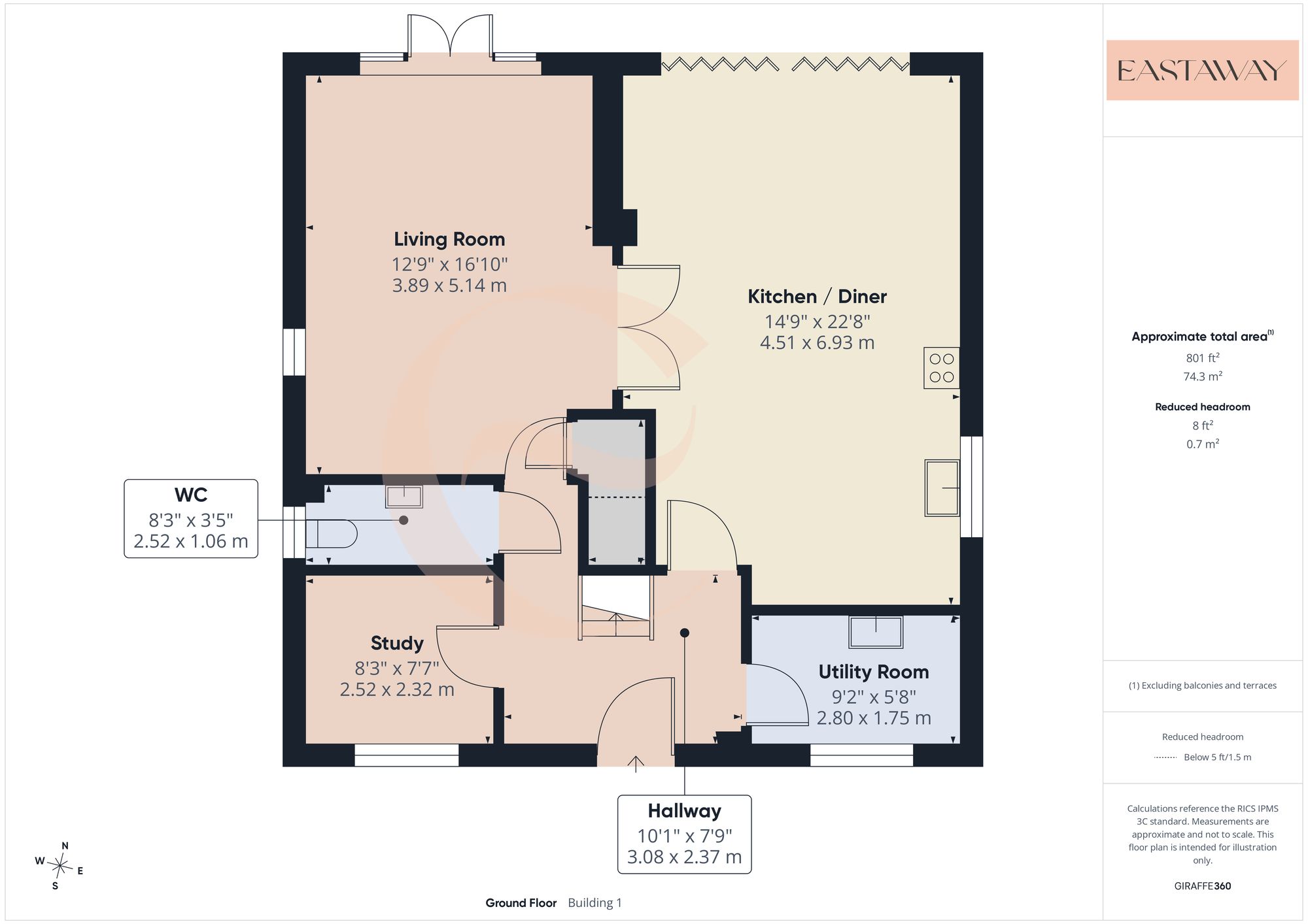 27 Top Lock Meadows, Stamford floorplan
