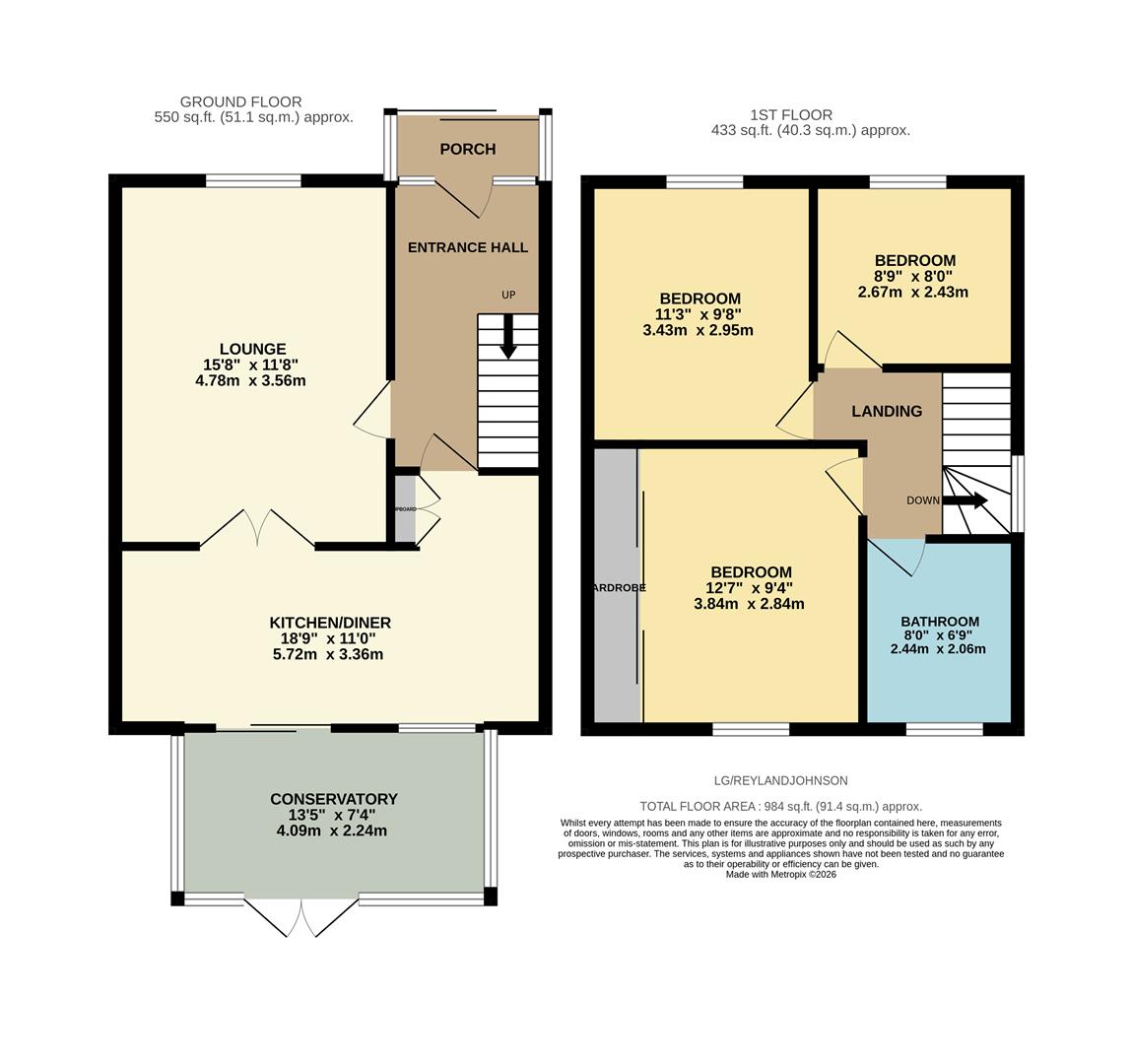 64, Latton Green, Harlow floorplan
