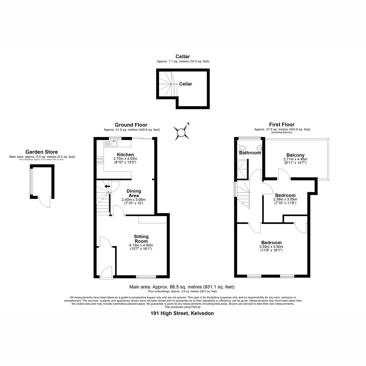 191, High Street, Colchester floorplan