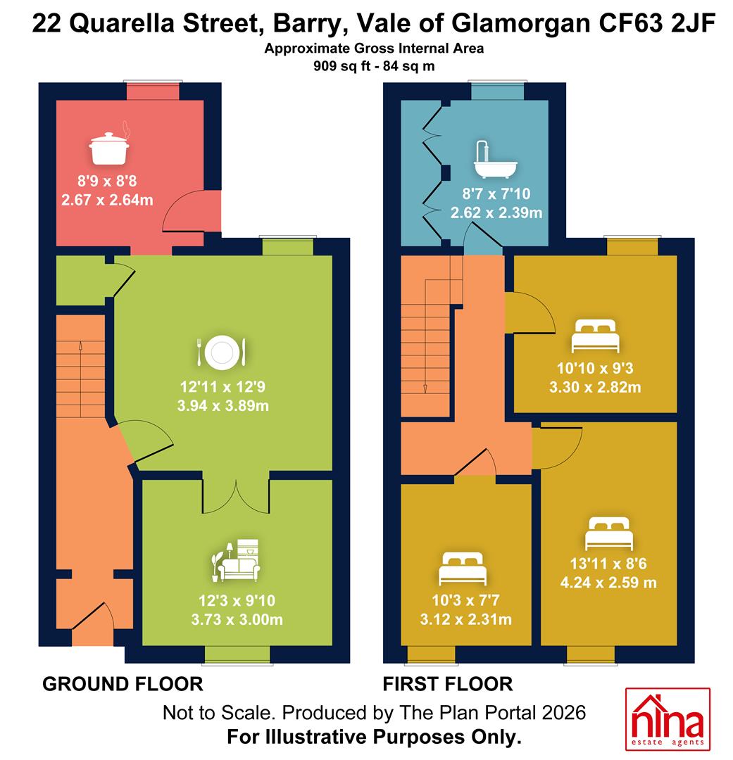 22, Quarella Street, Barry floorplan