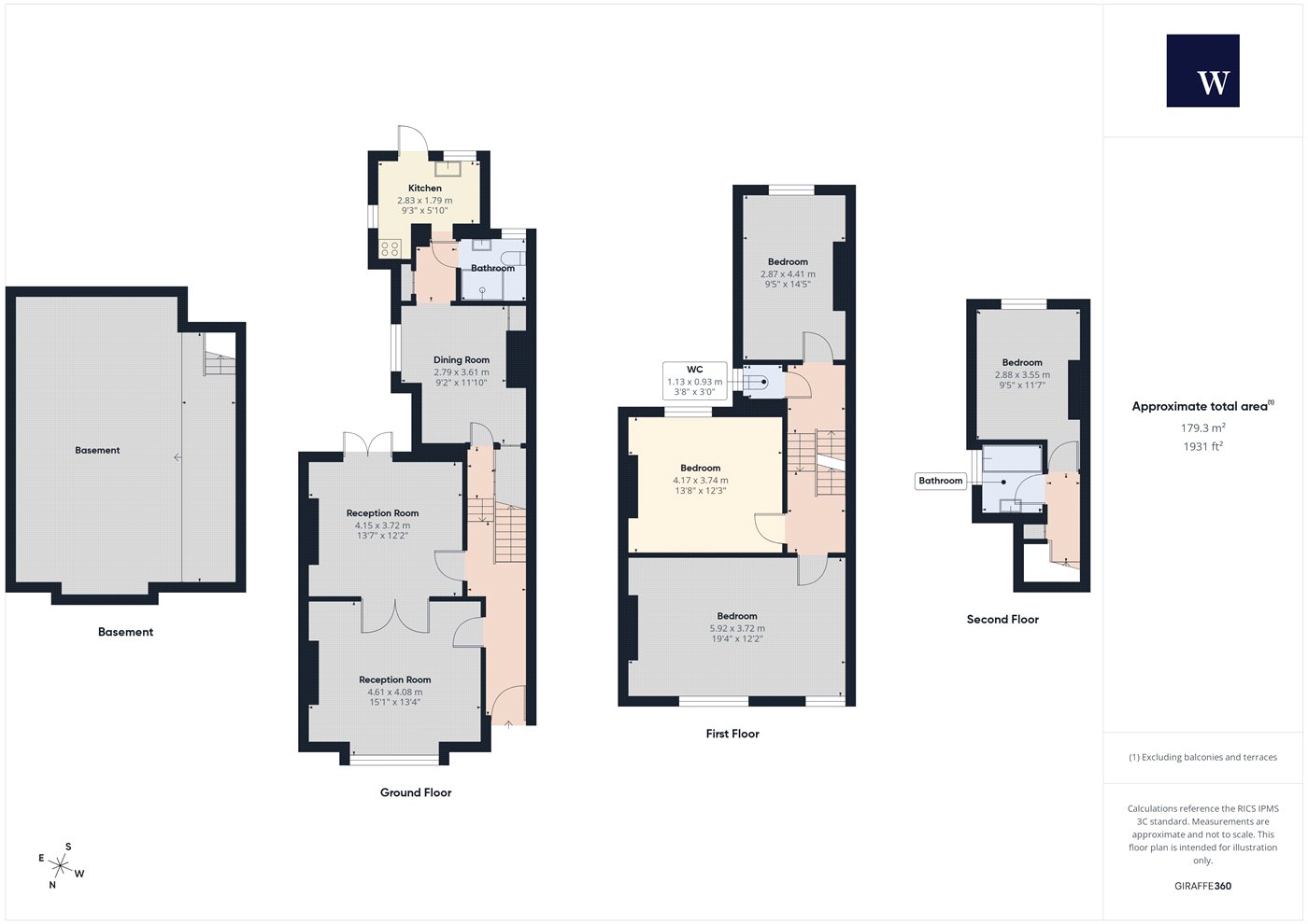 13, Berwyn Road, London floorplan