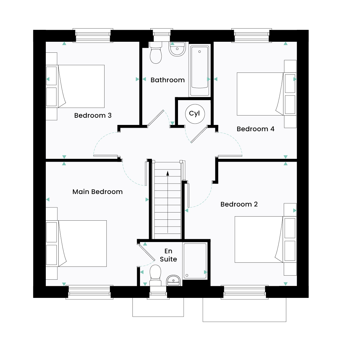 Four Acre Drive, Wixams floorplan