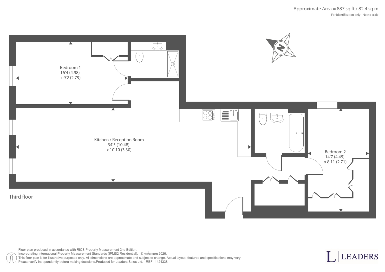 Flat 311, Linter Building, 44, Whitworth Street, Greater Manchester floorplan