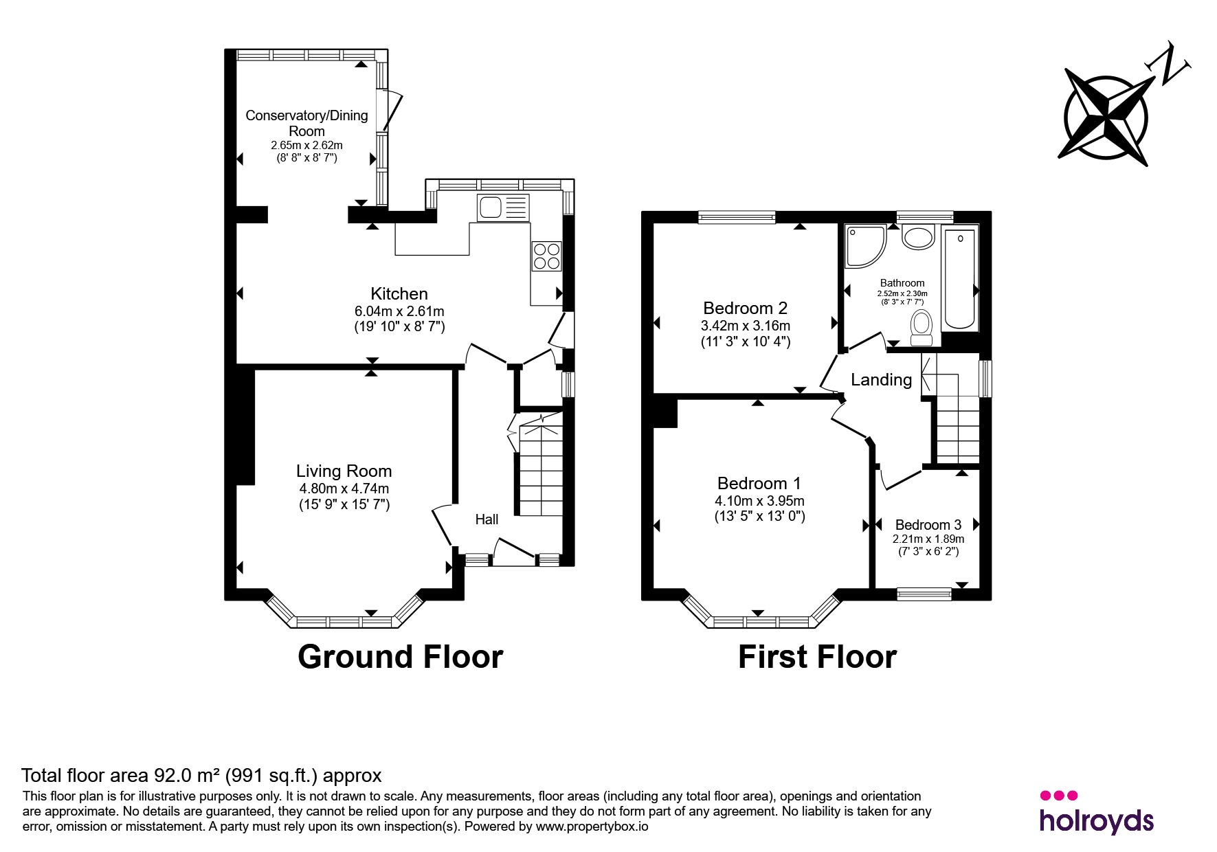26, Hill Clough Grove, Keighley floorplan