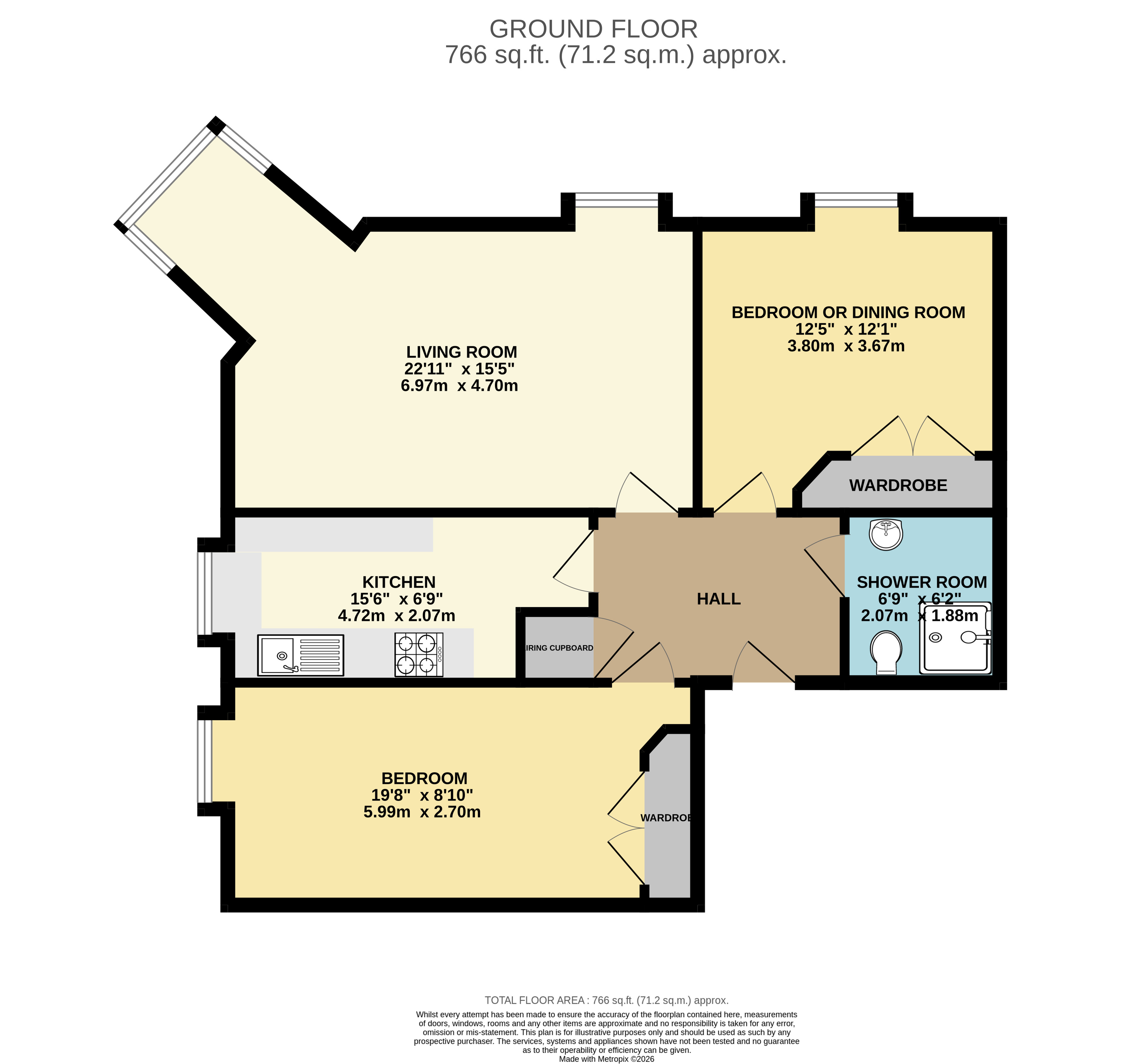 Flat 20, Maple Grange, 177, Henleaze Road, Bristol floorplan
