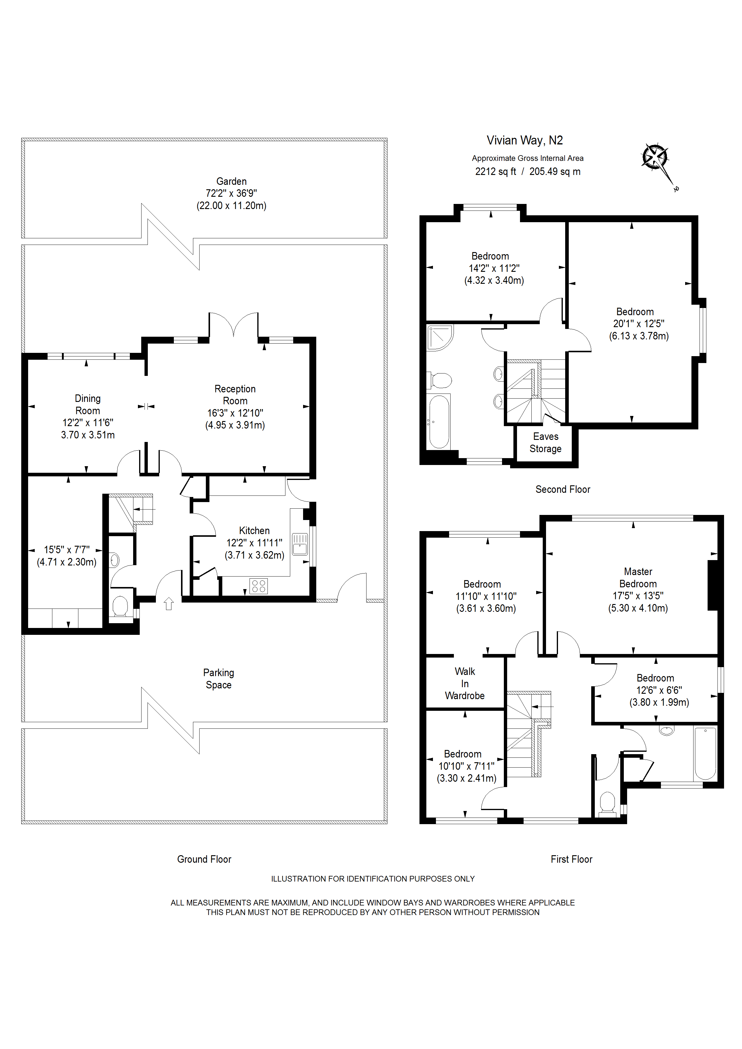6 Bedrooms Semi-detached house to rent in Vivian Way, London N2