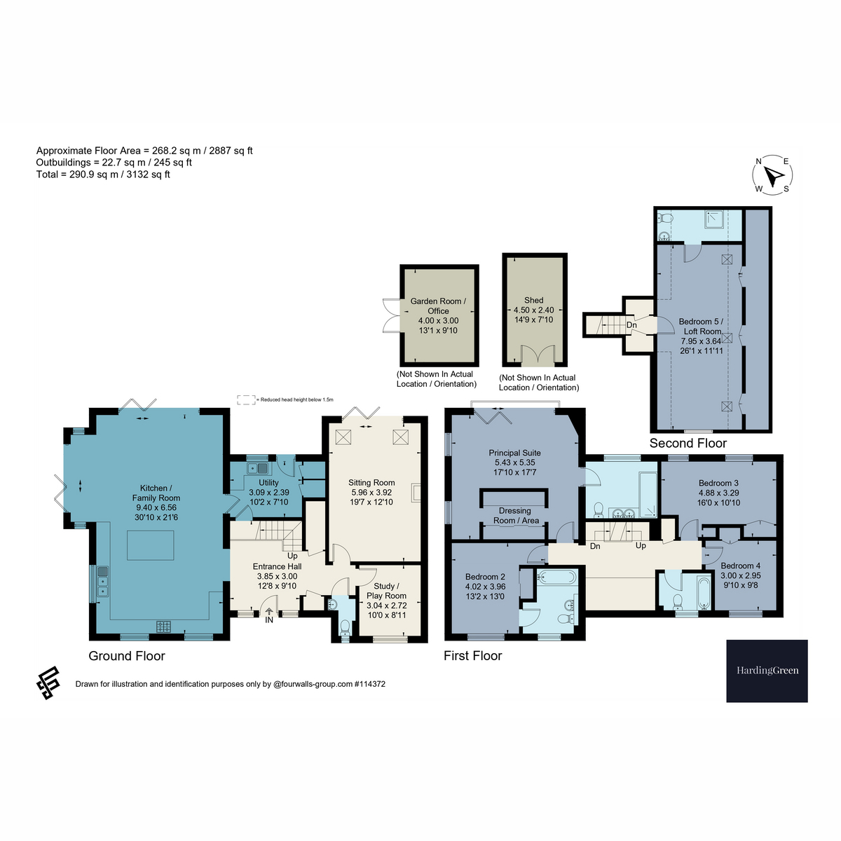 Corners, Chequers Lane, Hampshire floorplan