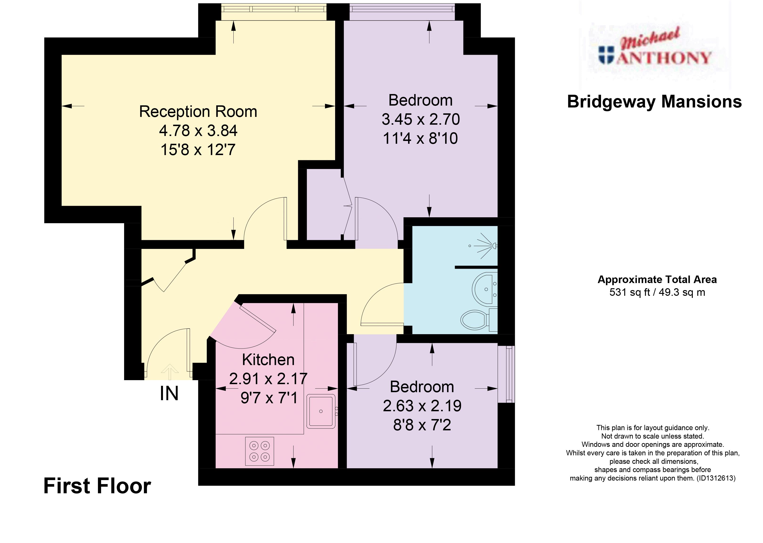 4 Bridgeway Mansion, London Road, Aston Clinton floorplan
