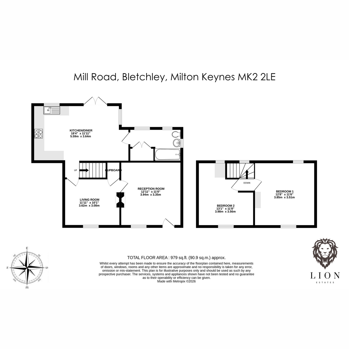 Fox Cottage, 55, Mill Road, Milton Keynes floorplan