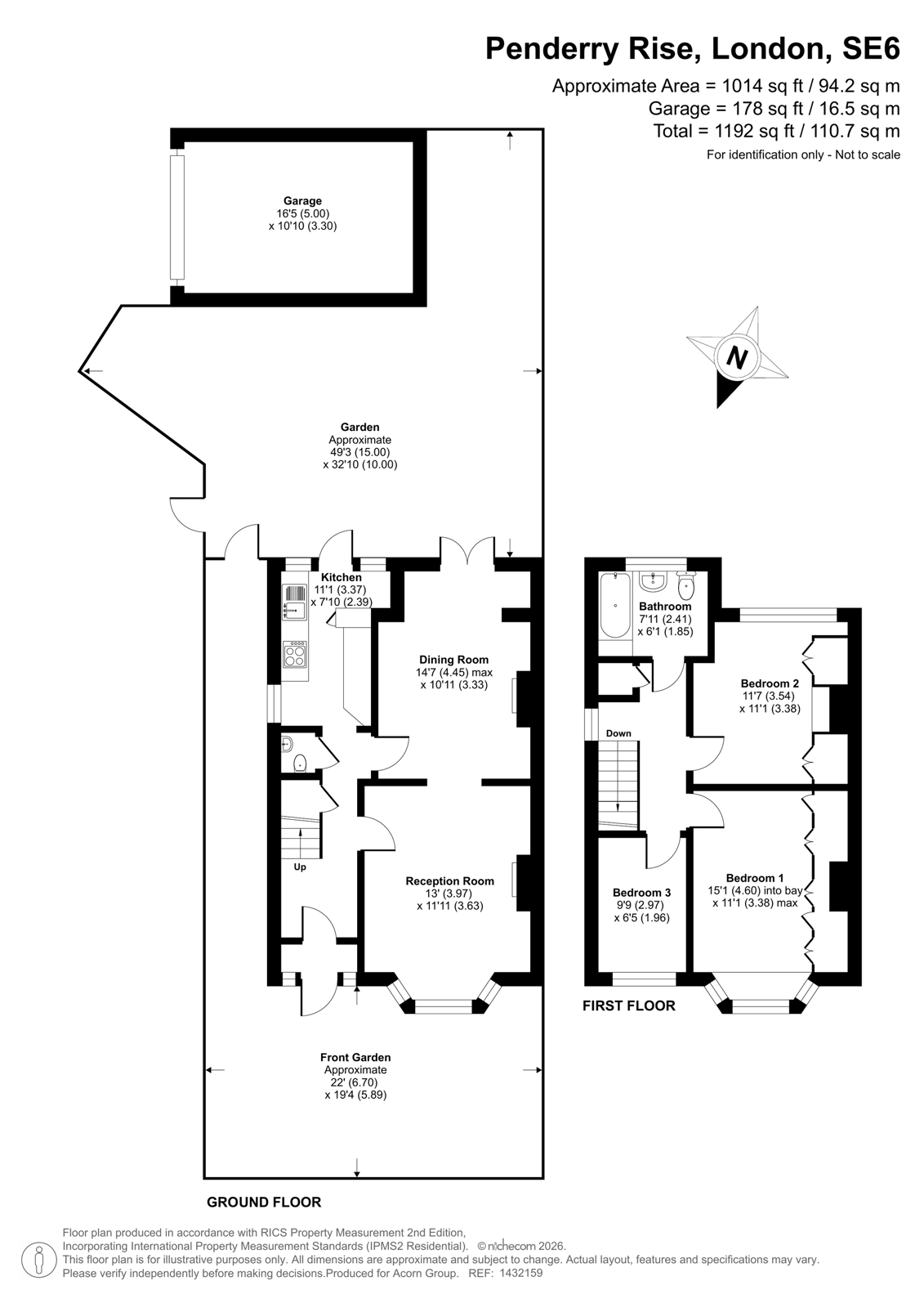 62, Penderry Rise, London floorplan