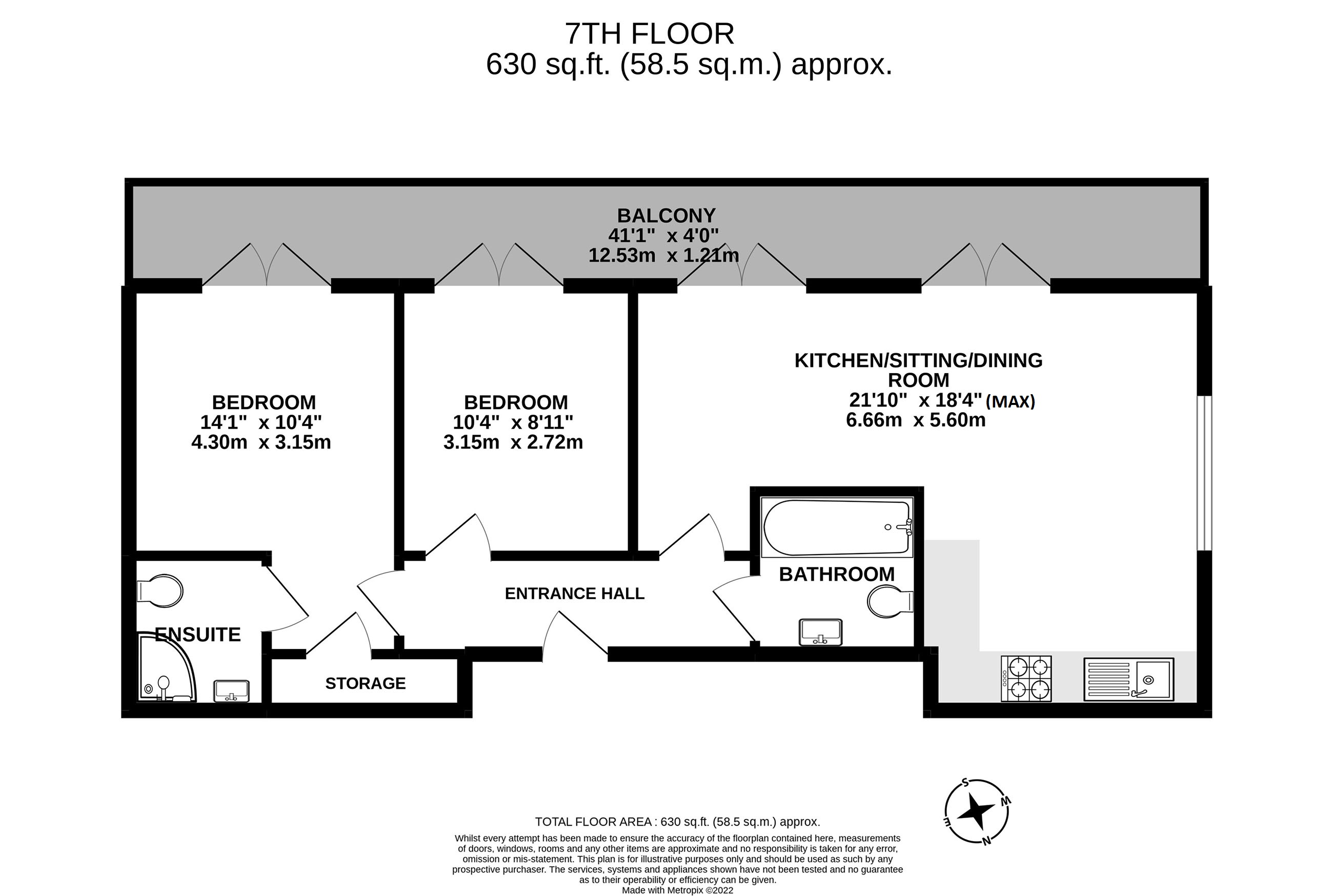 Ziggurat House, Grosvenor Road, St Albans AL1, 2 bedroom flat for sale