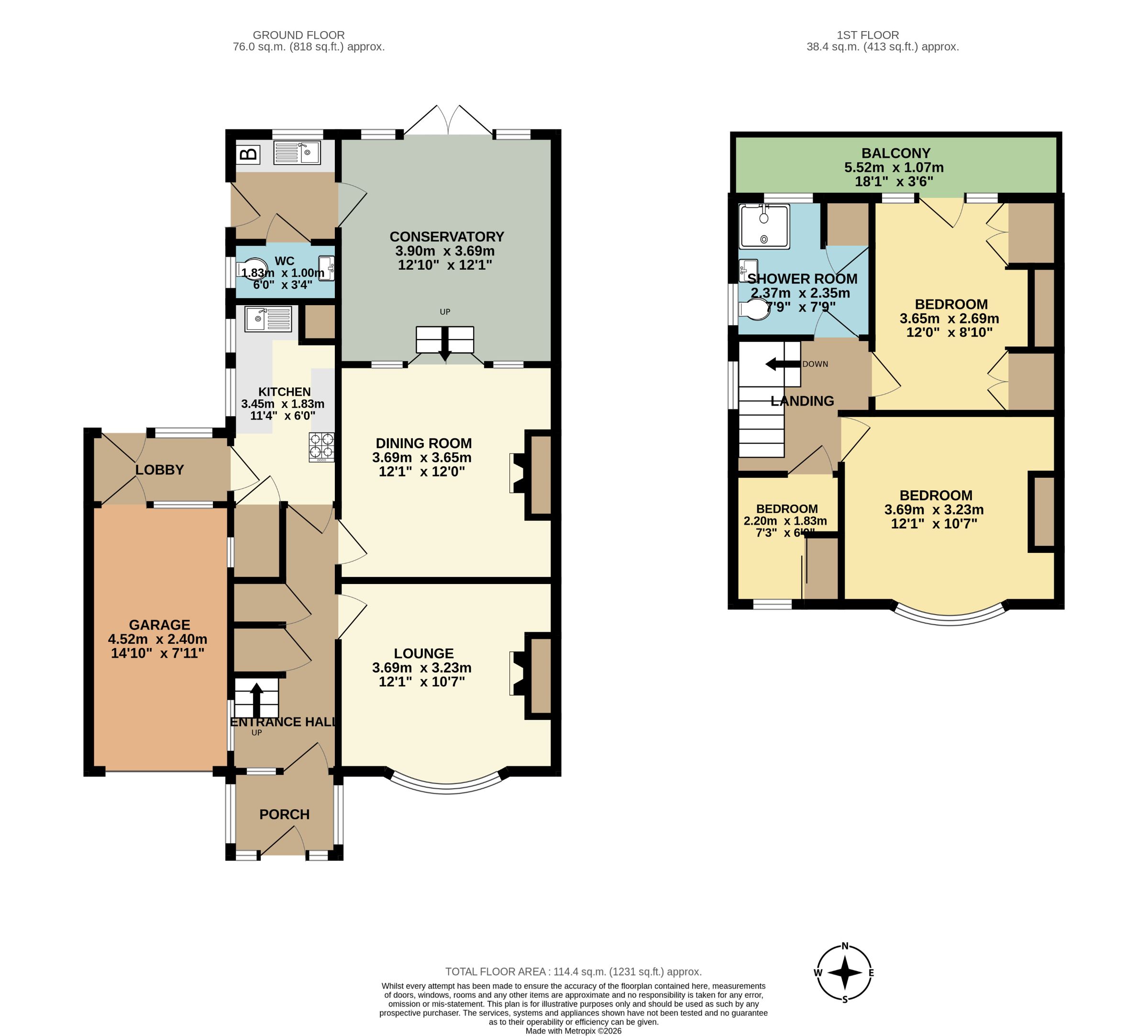 147 Maidenway Road, Paignton floorplan