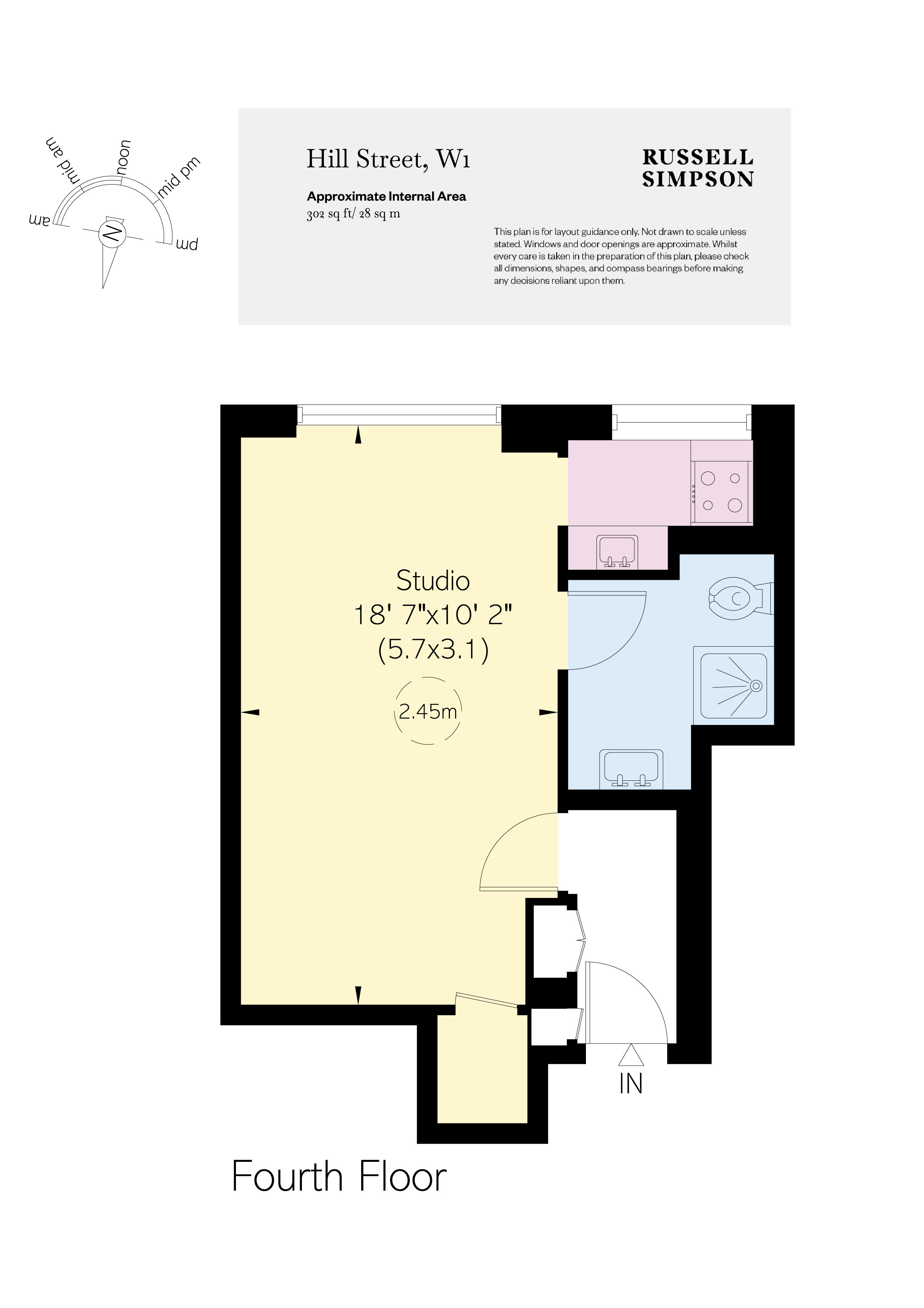 Flat 48, 39, Hill Street, Mayfair floorplan