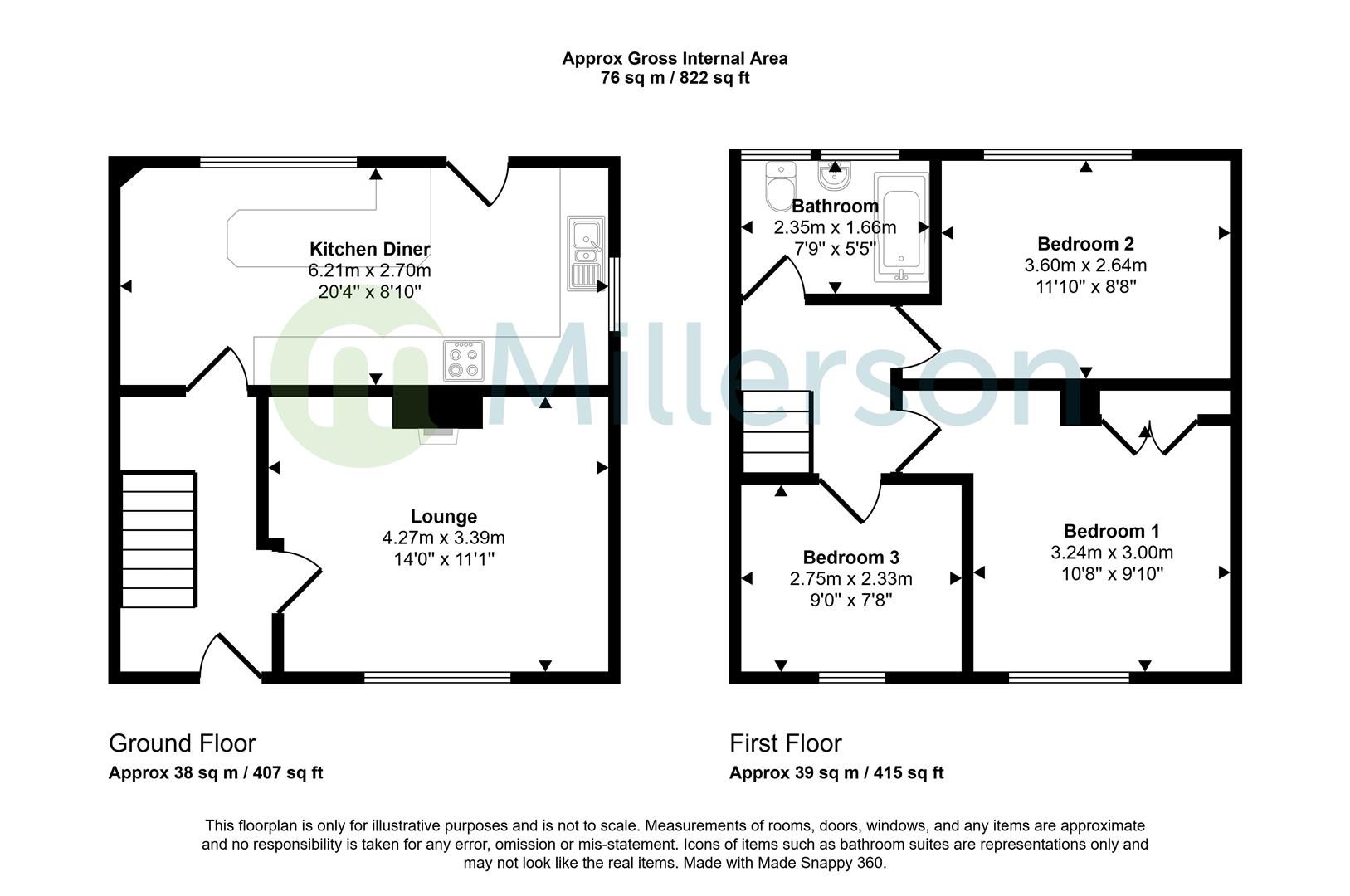 4, Cheviot Road, Newquay floorplan