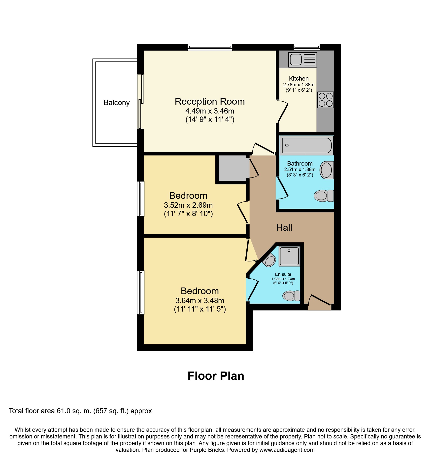 2 Bedrooms Flat for sale in 15 Drummond Road, Central Croydon CR0