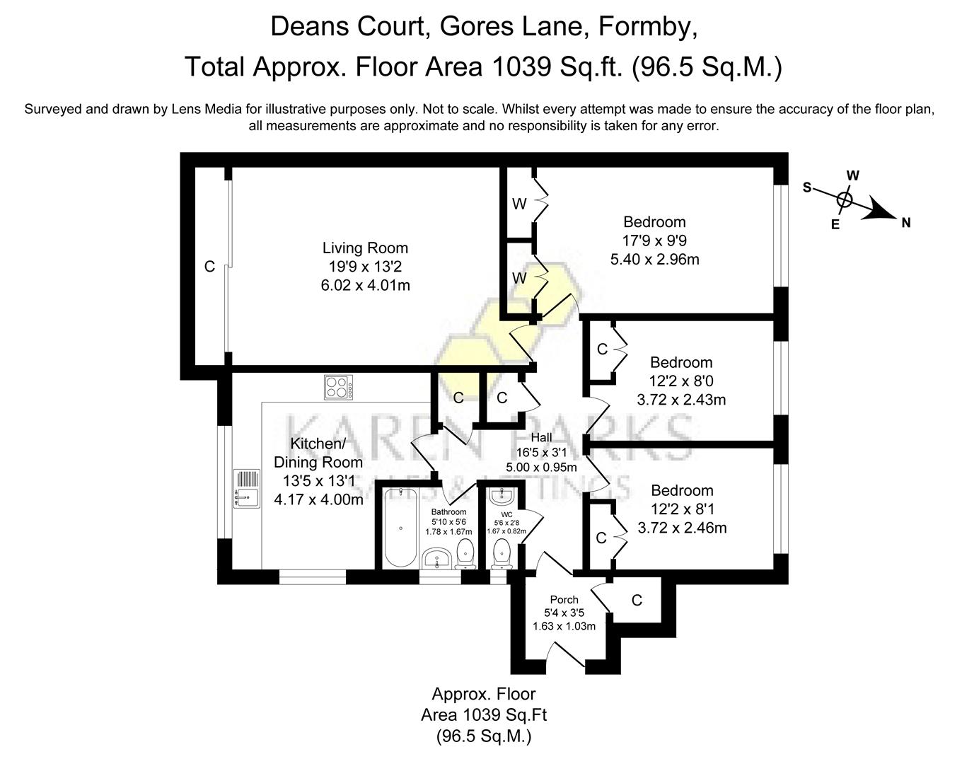 Deans Court, Gores Lane, Formby L37, 3 bedroom flat for sale 66351348