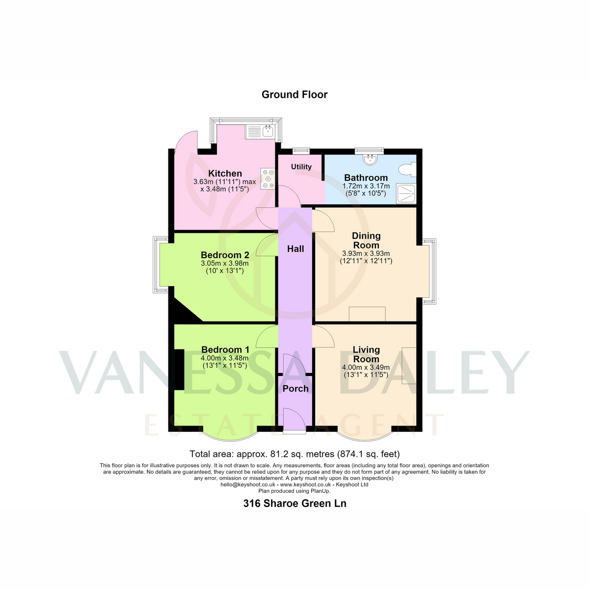 316, Sharoe Green Lane, Preston floorplan
