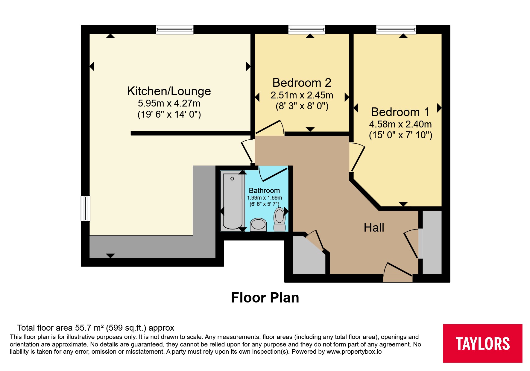 Flat 3, Cabot Court,, Gloucester Road North, Gloucestershire floorplan