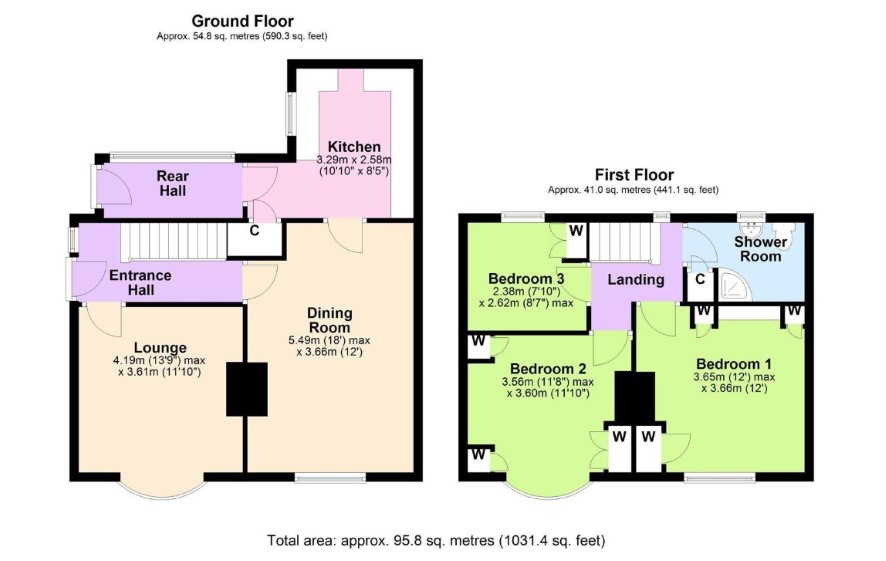 Overdale, 12 Thornborough Crescent, Leyburn floorplan