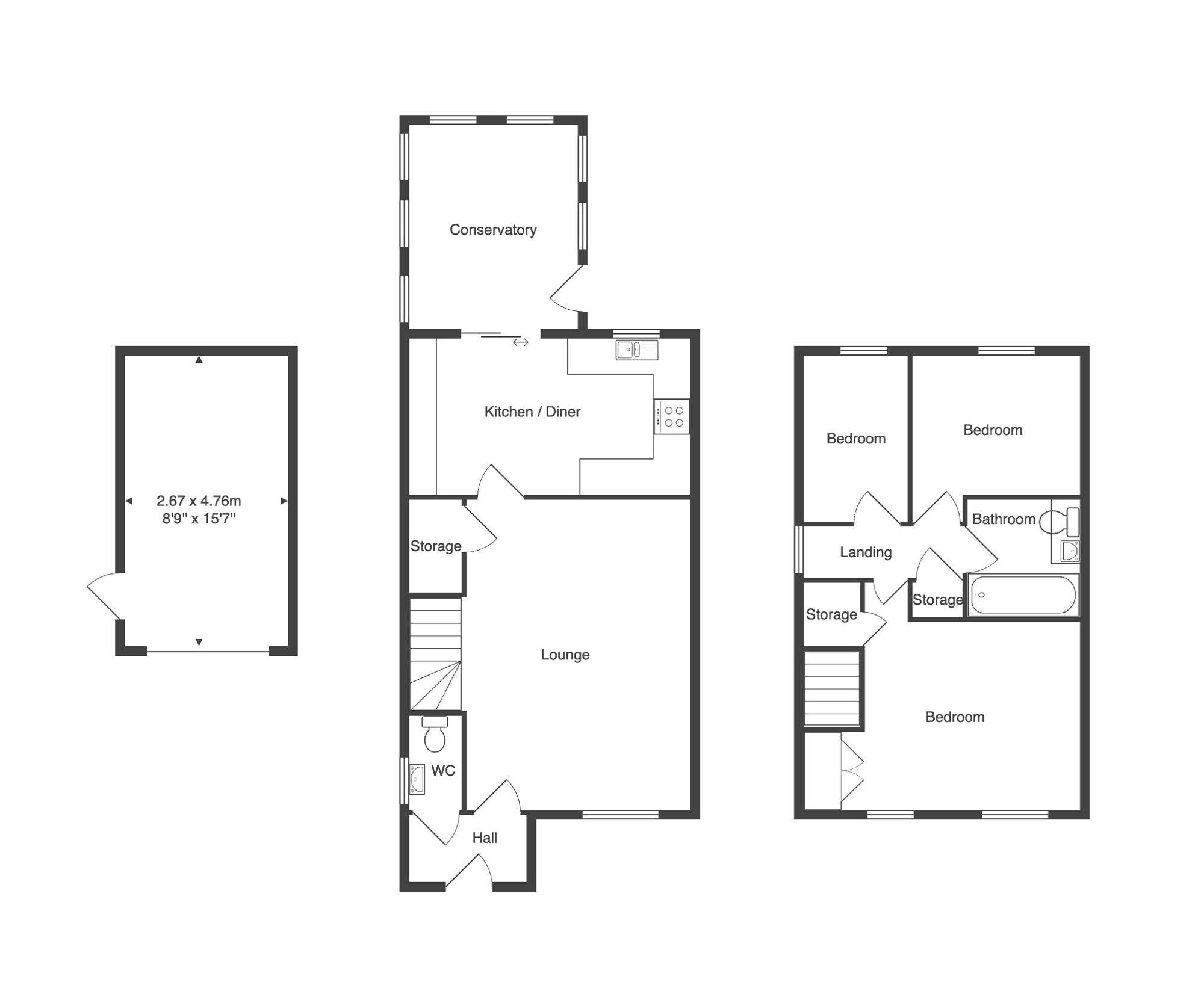 40 Elgar Drive, Nottingham floorplan