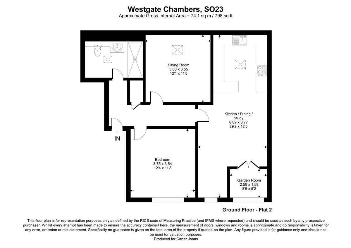 Flat 2,, Westgate Chambers, Winchester floorplan