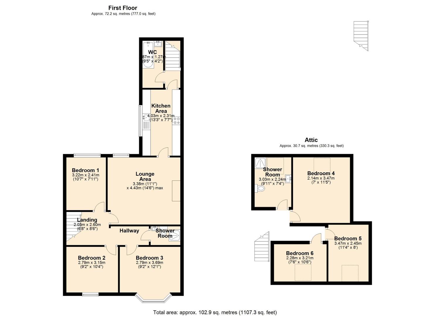 Stratford Grove West, Newcastle Upon Tyne floorplan