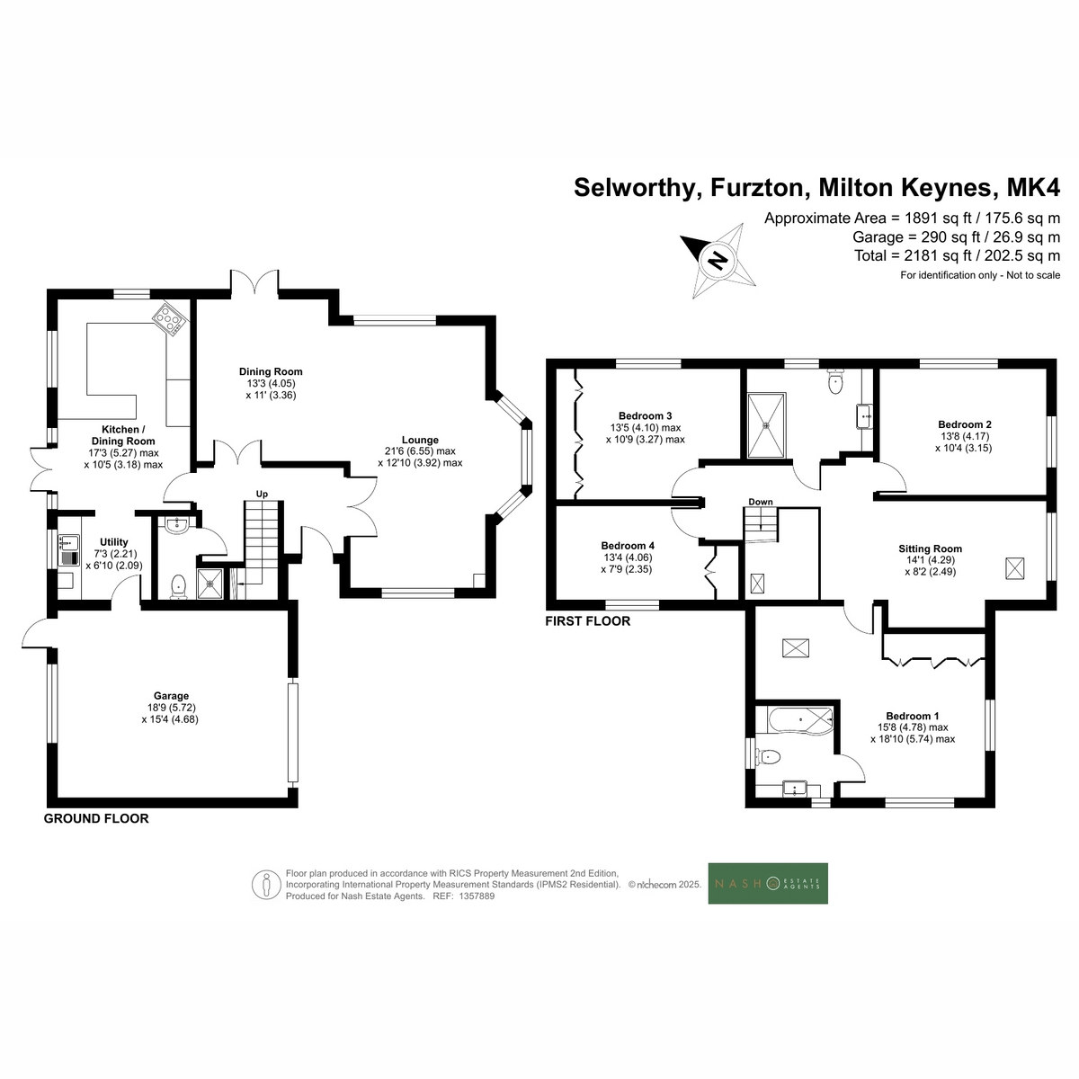 8, Selworthy, Furzton floorplan