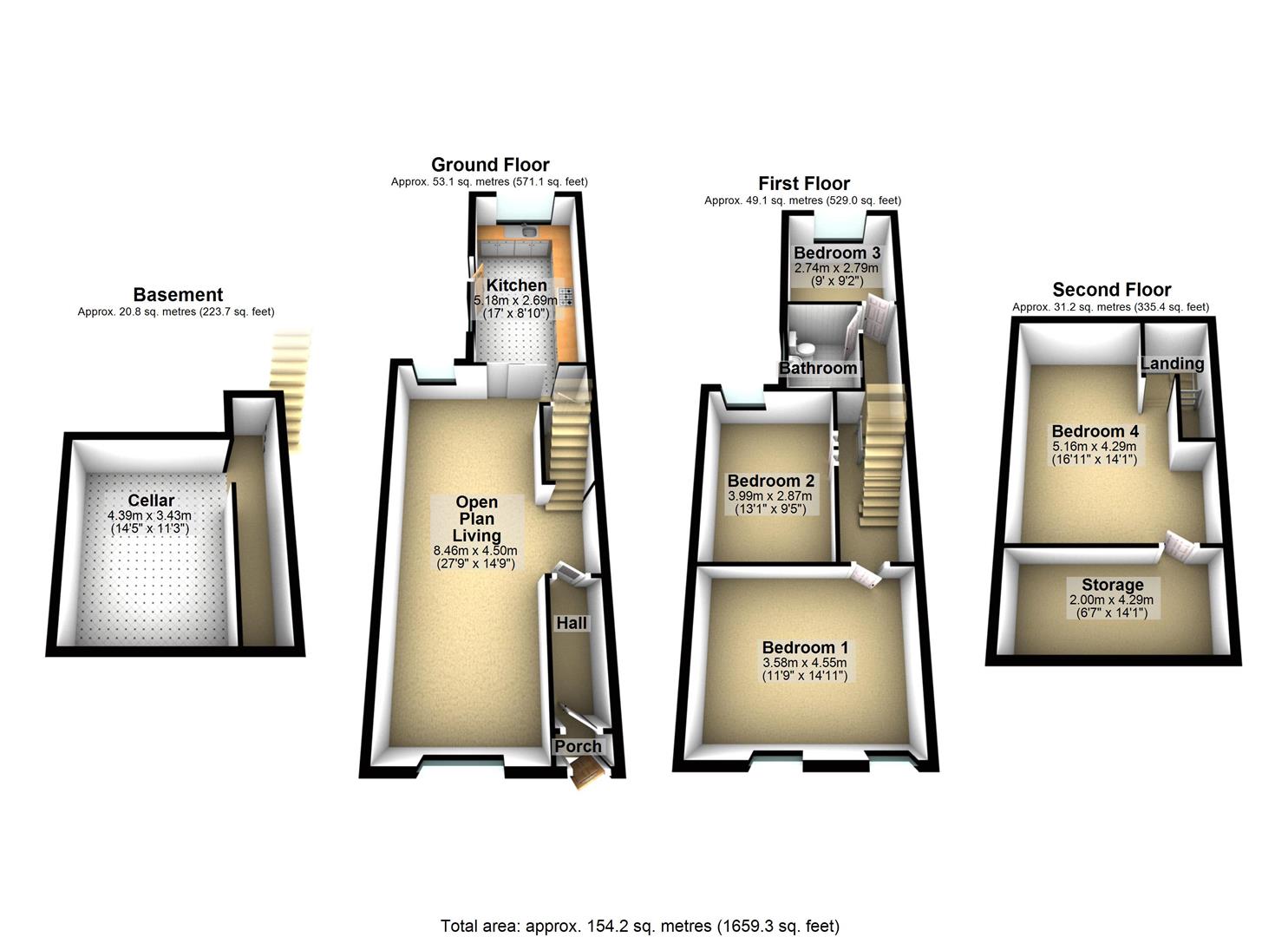 4 bed terraced house for sale in Ayres Road, Old Trafford, Manchester