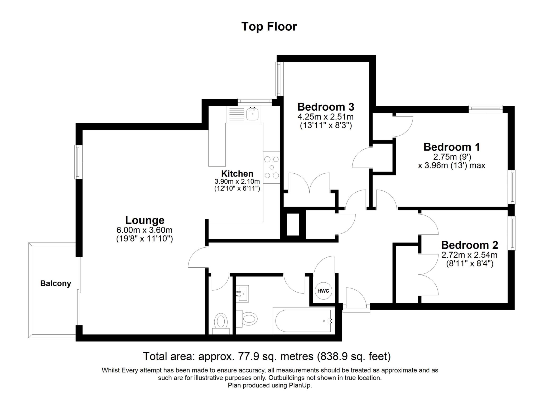 6, Stoneleigh Court, Bath floorplan