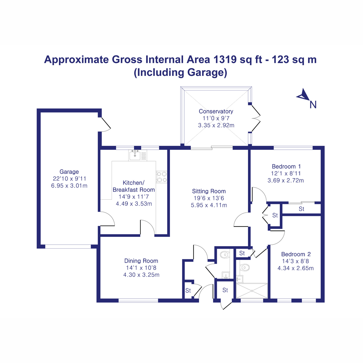 2, Chaucer Close, Bicester floorplan